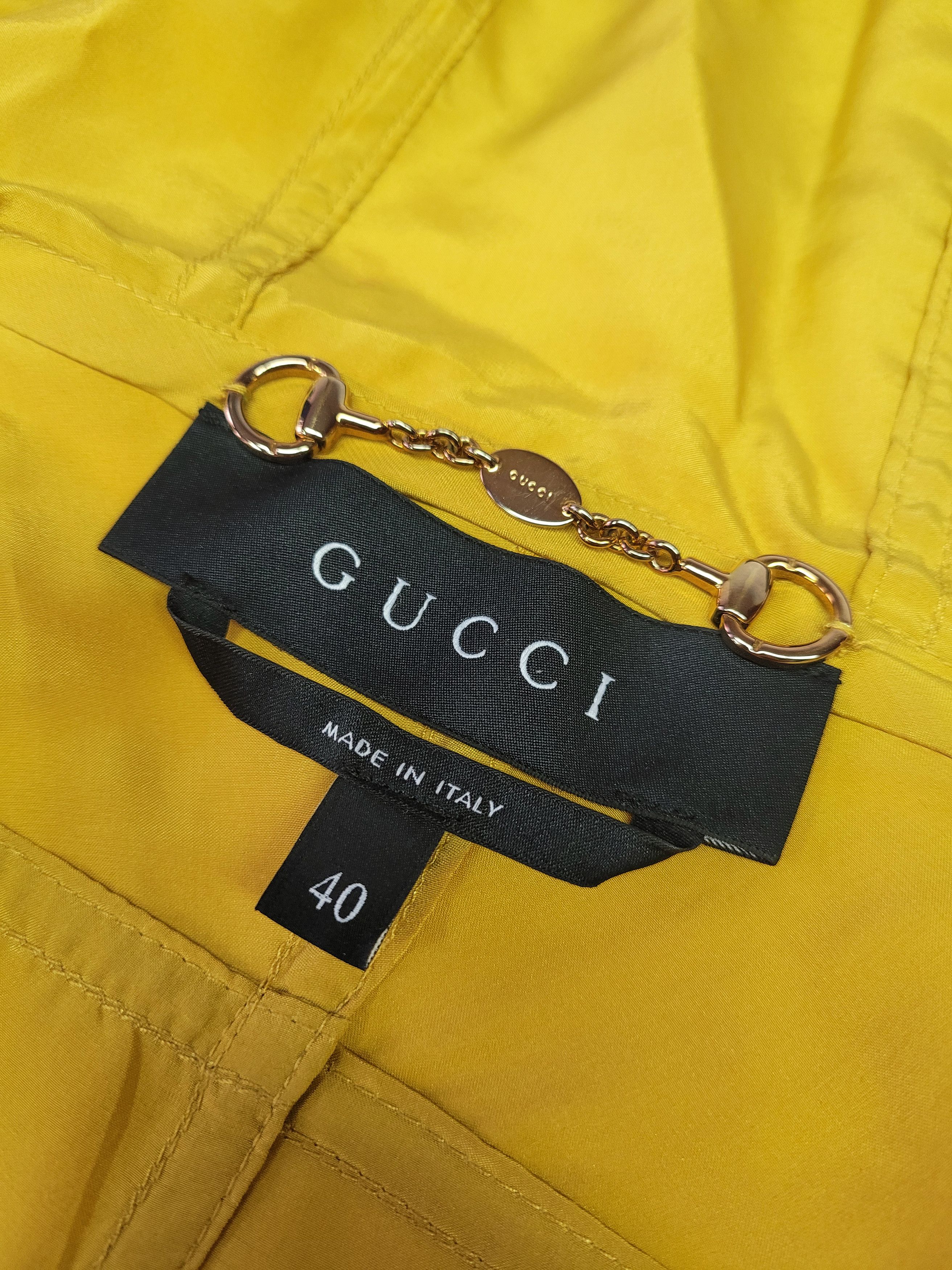 Gucci GUCCI _ ITALY _ RESORT 2014 _ UNLINED _ HOODED SILK PARKA Size L / US 10 / IT 46 - 8 Thumbnail