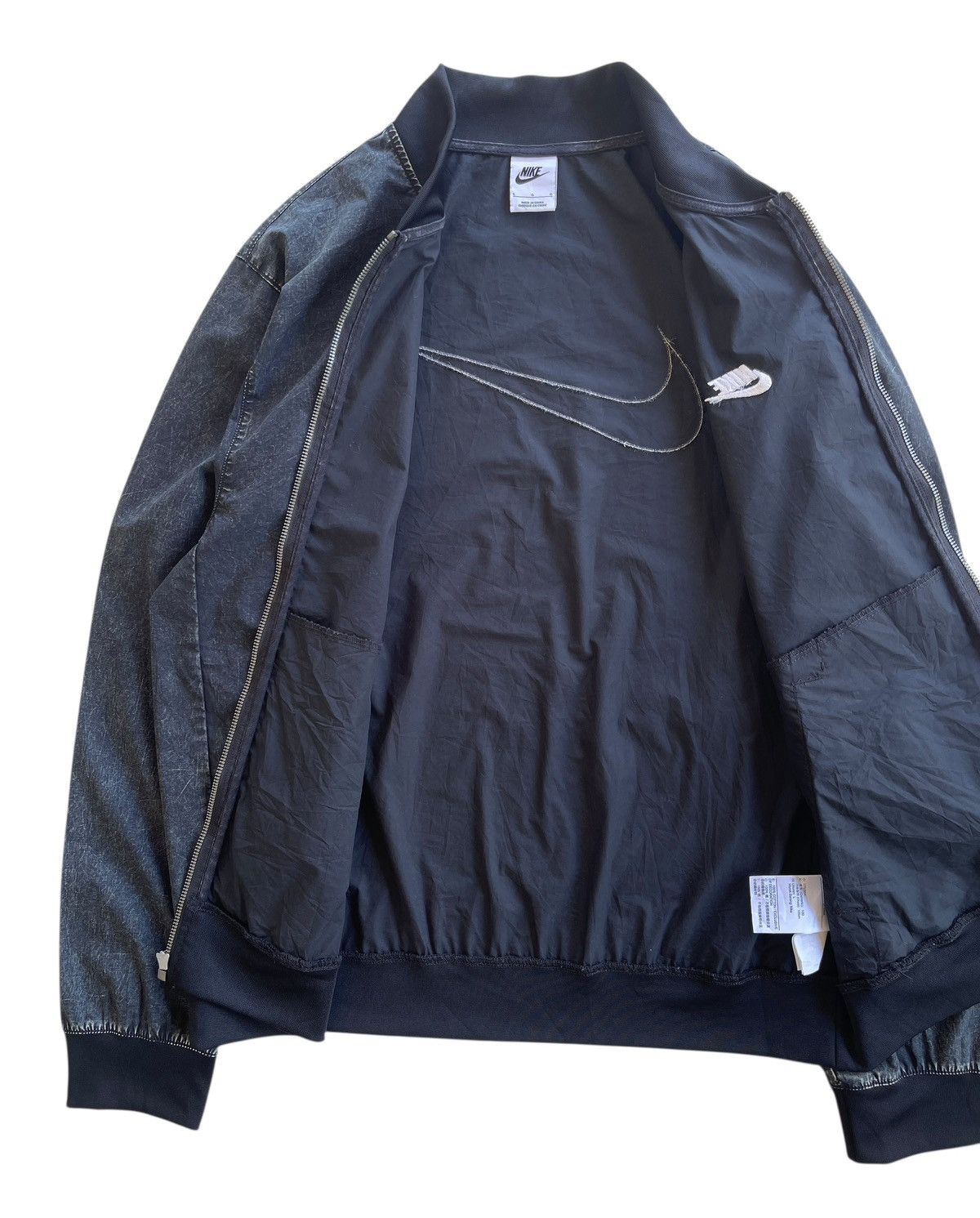 Nike Nike Big Swosh Washed Bomber Jacket Size US L / EU 52-54 / 3 - 11 Thumbnail