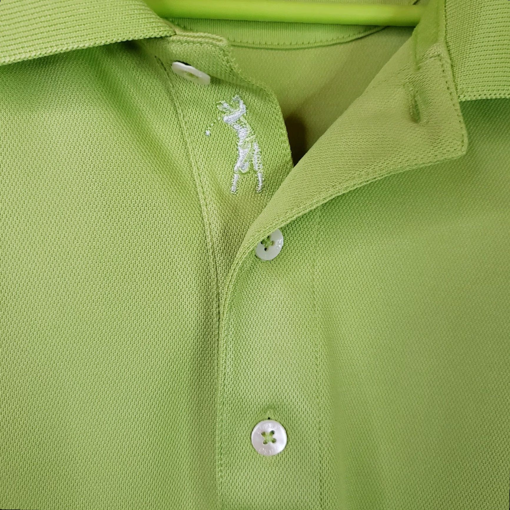 Vintage Bobby Jones Polo Shirt Men L Green White Striped Golf Performance Spring Island Size US L / EU 52-54 / 3 - 5 Thumbnail