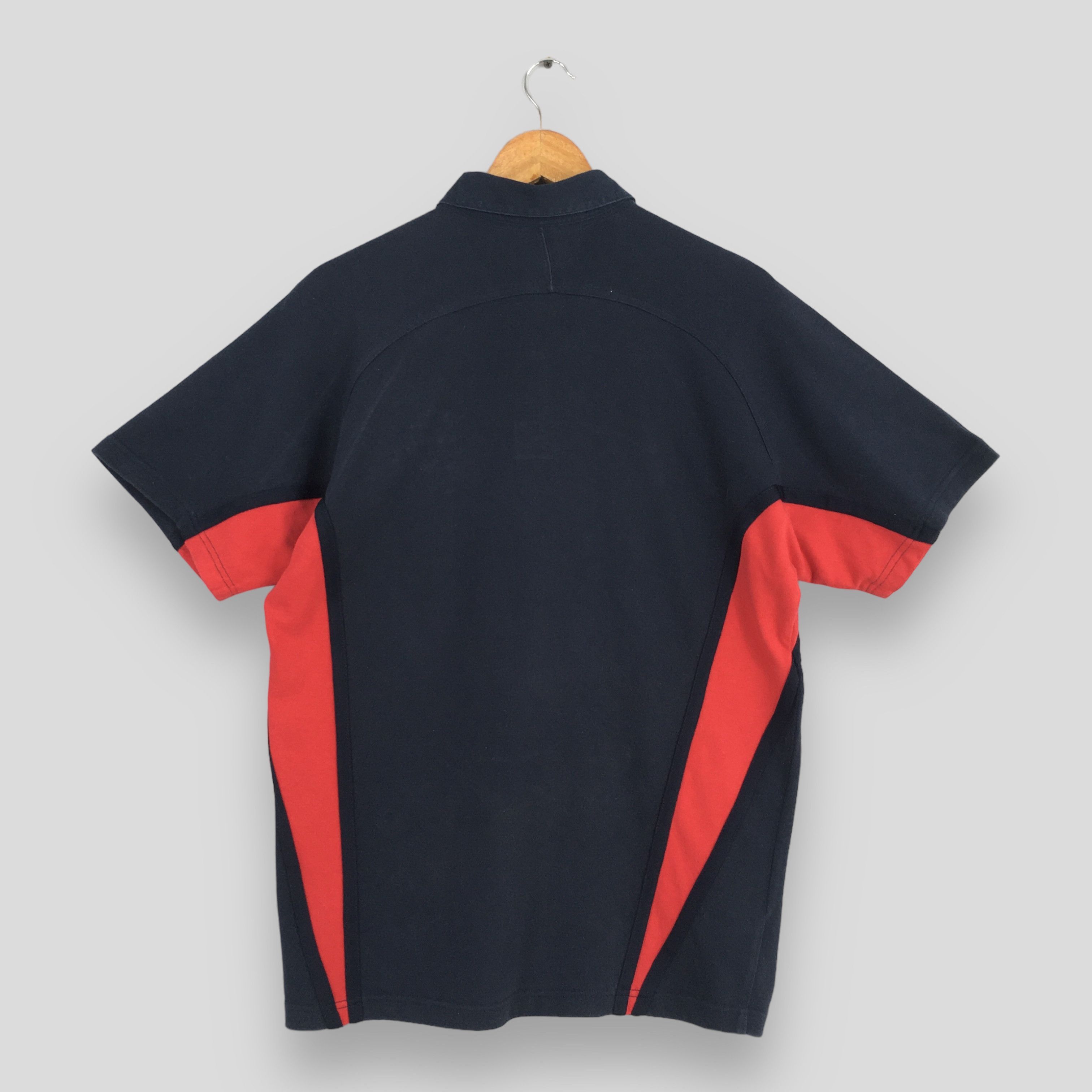 Nike × Vintage Y2K Nike O2 England Rugby Jersey Black Polo Rugby Shirt Size US M / EU 48-50 / 2 - 7 Thumbnail