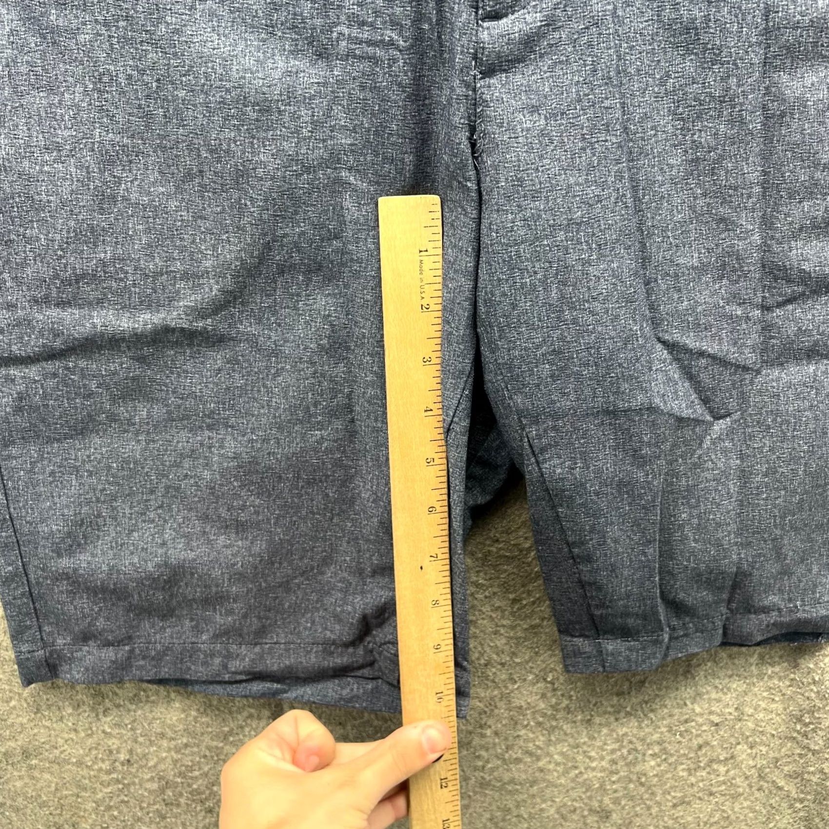 Puma PUMA Shorts Mens 32 Heather Blue Chino Flat Front Golf Stretch Waist Big Seller Casual Mens Regular 32 Blue 90s Golf Not applicable Size US 32 / EU 48 - 5 Thumbnail