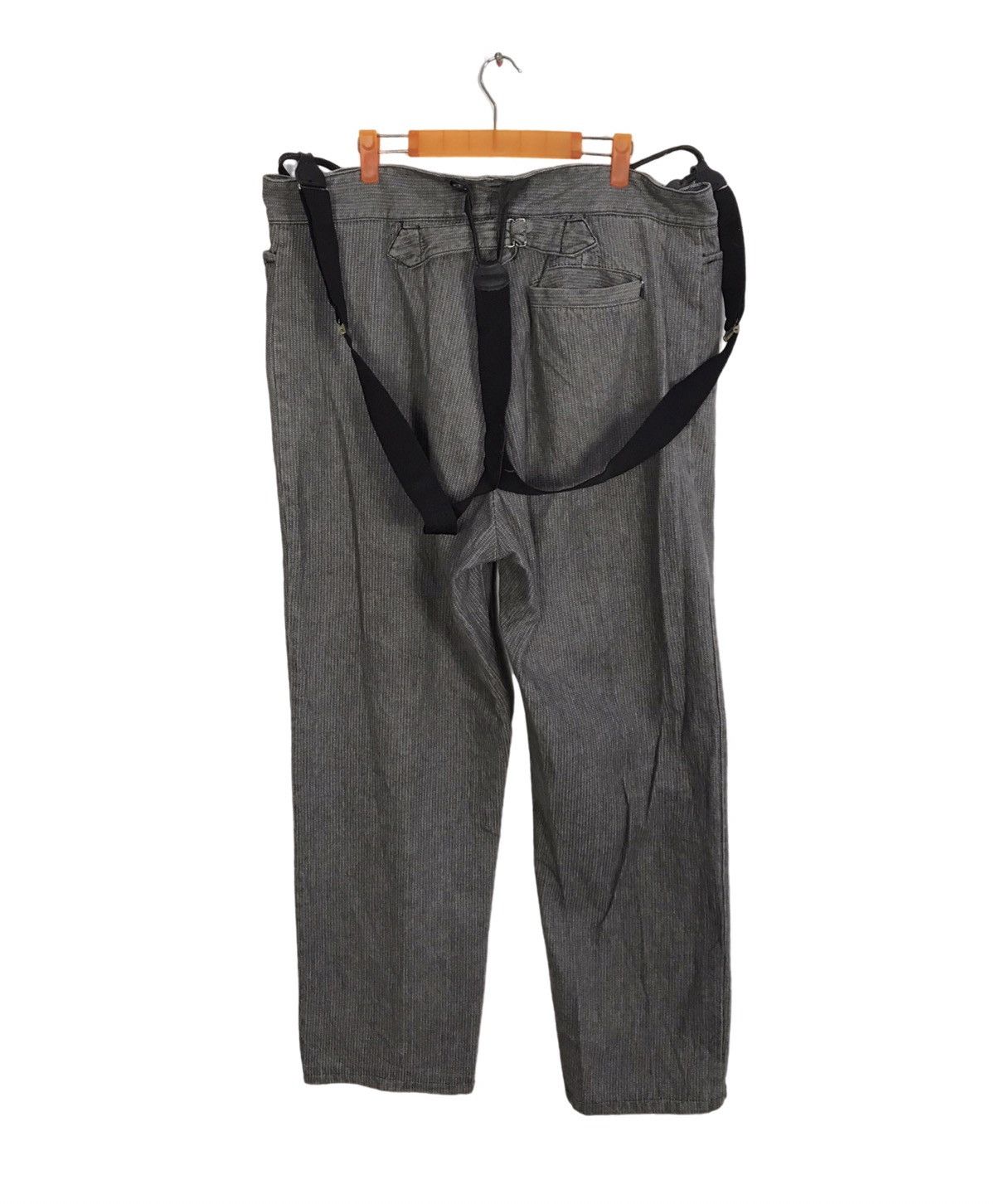 Vintage Striped Denim Indigo Pant Jumper Stretchable Waist Hickory Size US 38 / EU 54 - 2 Thumbnail