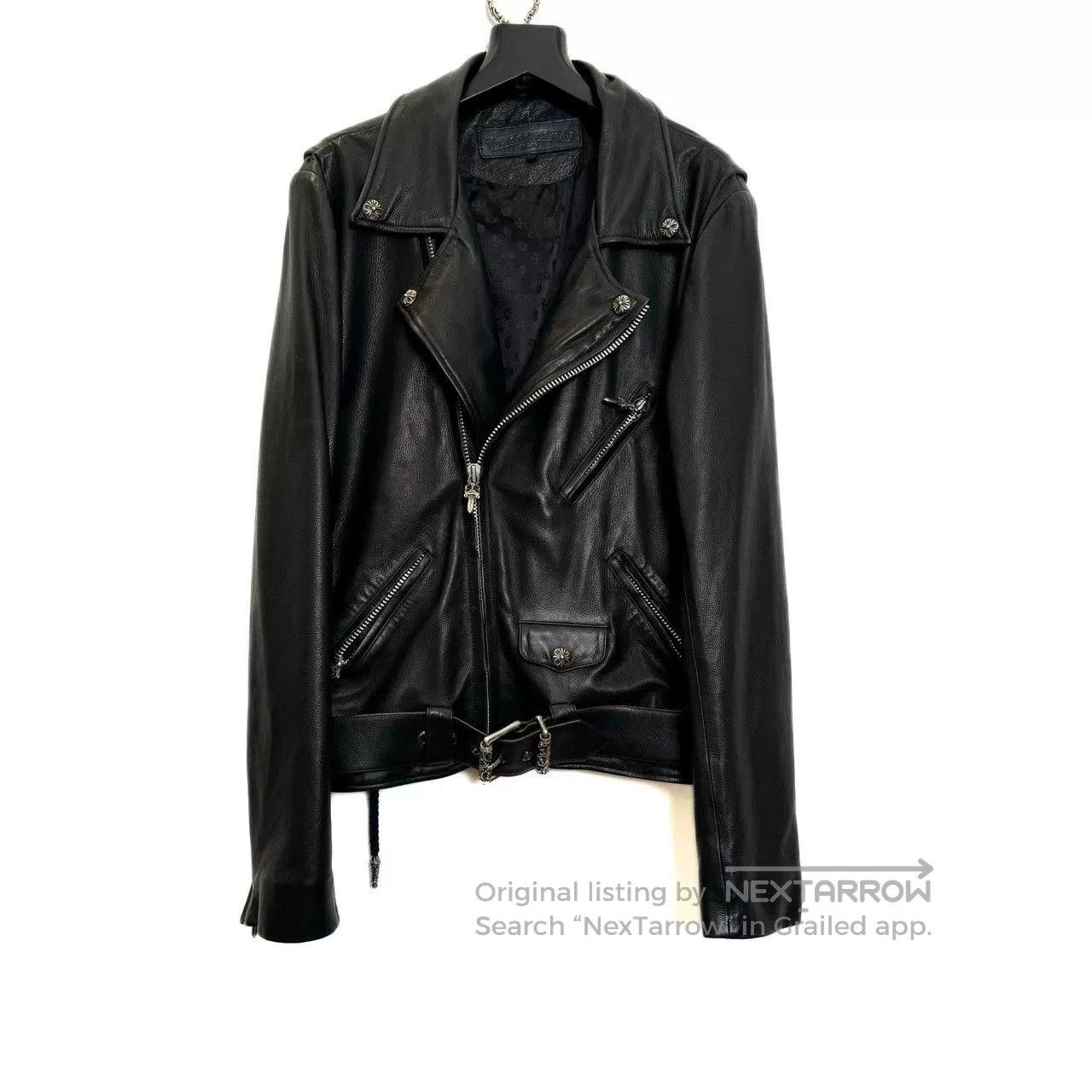 Chrome Hearts Chrome Hearts Silver Motorcycle Leather Jacket. Size US M / EU 48-50 / 2 - 1 Thumbnail