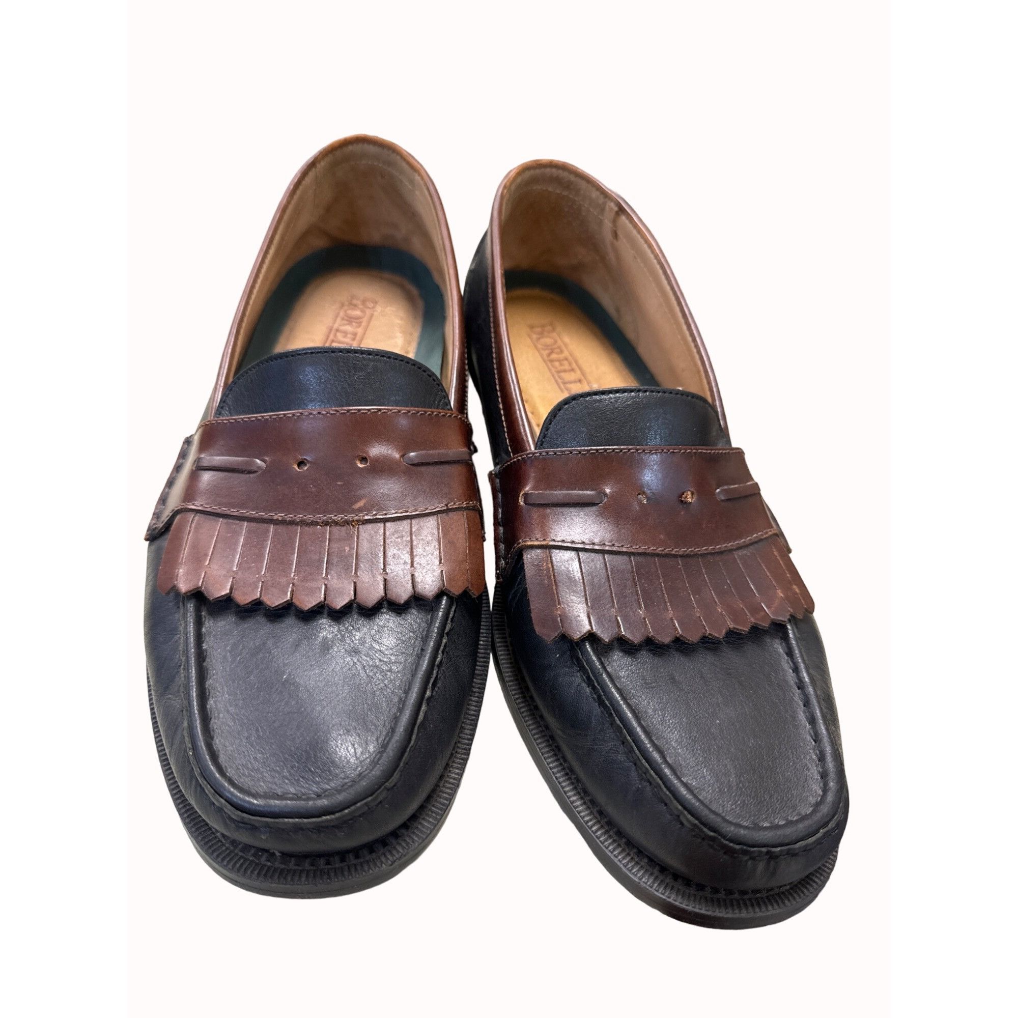 Designer Botellín Italian men’s brown kilt leather shoes loafers size Size US 11 / EU 44 - 1 Thumbnail
