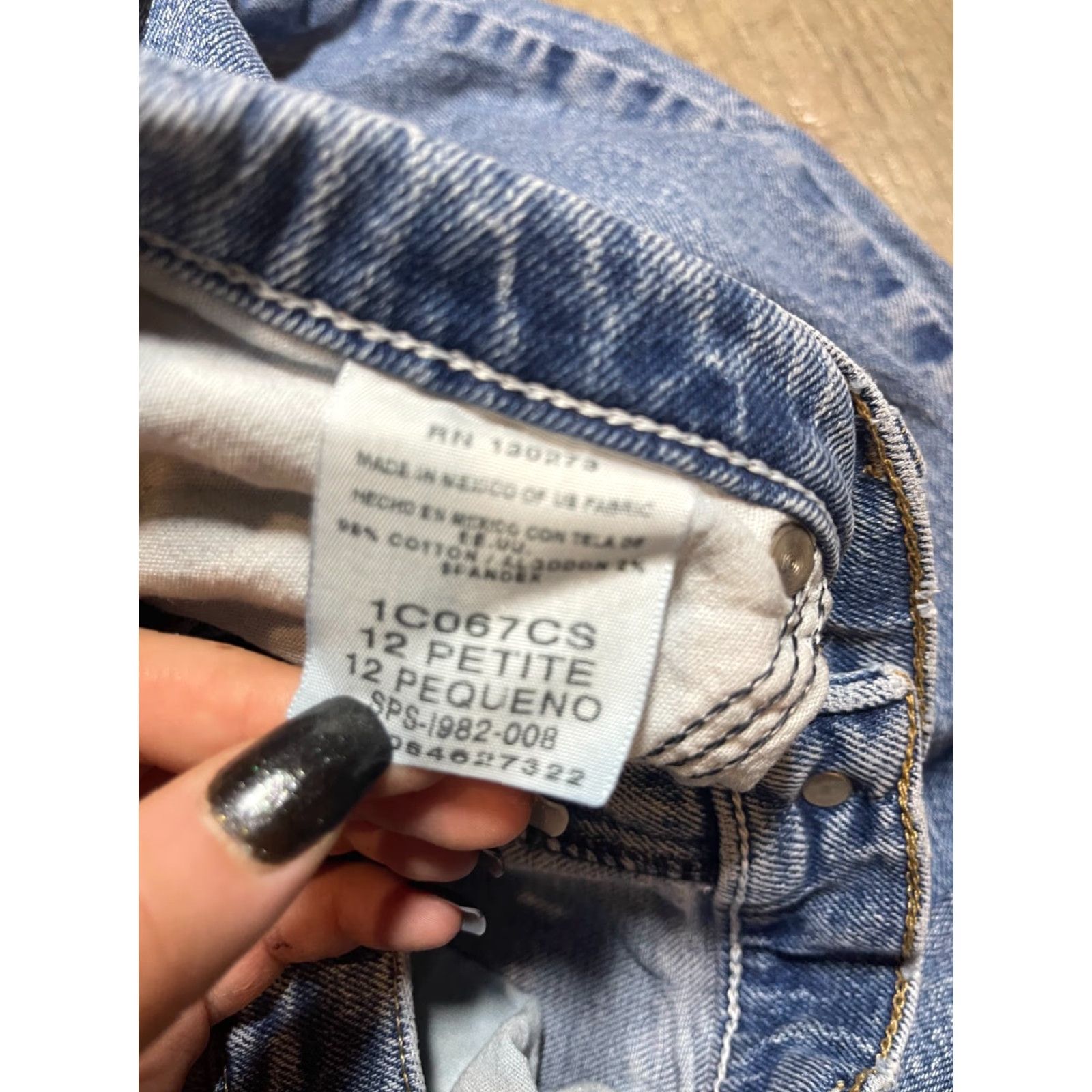 Vintage VINTAGE CHIC Jeans Womens 12P 30in Blue Denim Mom Jeans 5-Pocket 80s High Rise Relaxed Regular US Brand CHIC Women Size 34" / US 12 / IT 48 - 4 Thumbnail
