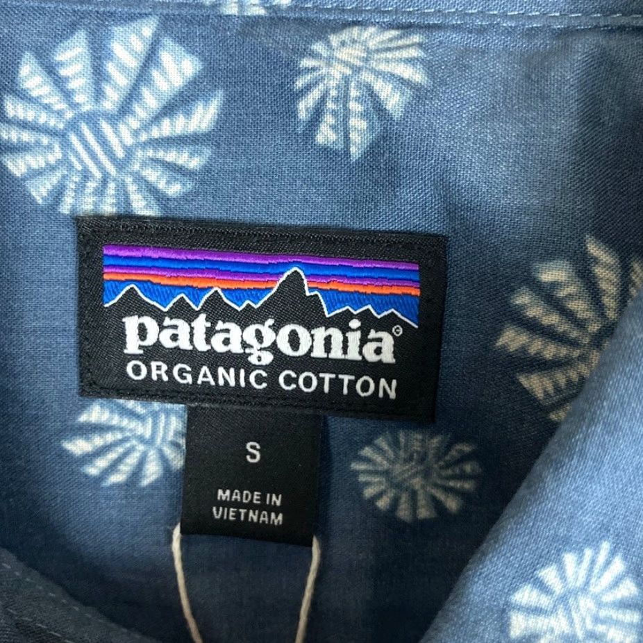 Patagonia Patagonia Shirt Go To Polo Mens Blue Organic Cotton Small Short Sleeve Button Down Casual Workwear Size US M / EU 48-50 / 2 - 6 Thumbnail