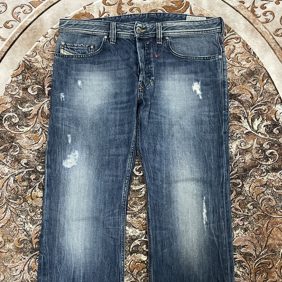 Diesel 🔥Vintage Diesel Industry Safado Ripped Distress Denim Jeans Size US 35 - 2 Thumbnail