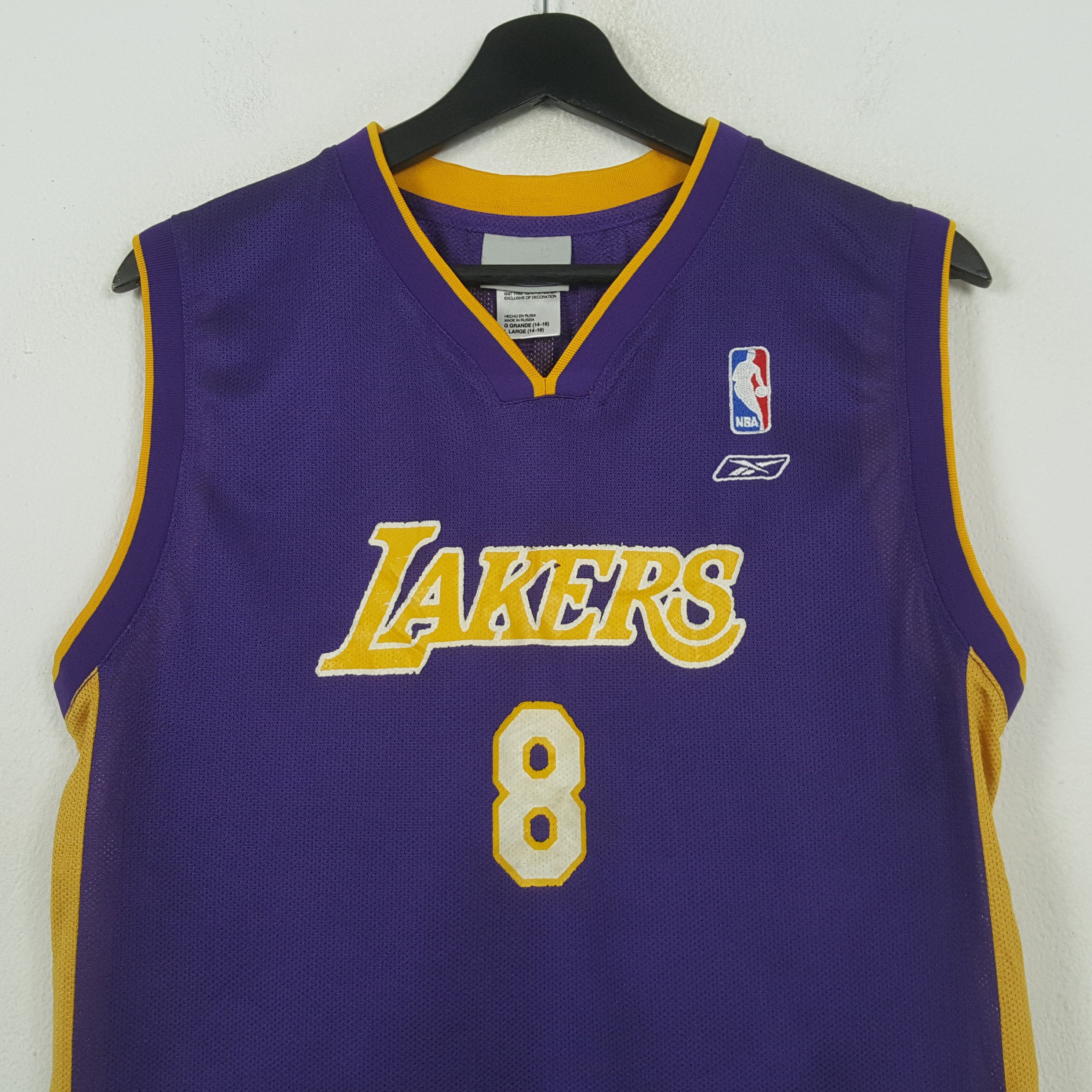 NBA Reebok Lakers Los Angeles Basketball Team Jersey RR6 Size US M / EU 48-50 / 2 - 2 Thumbnail