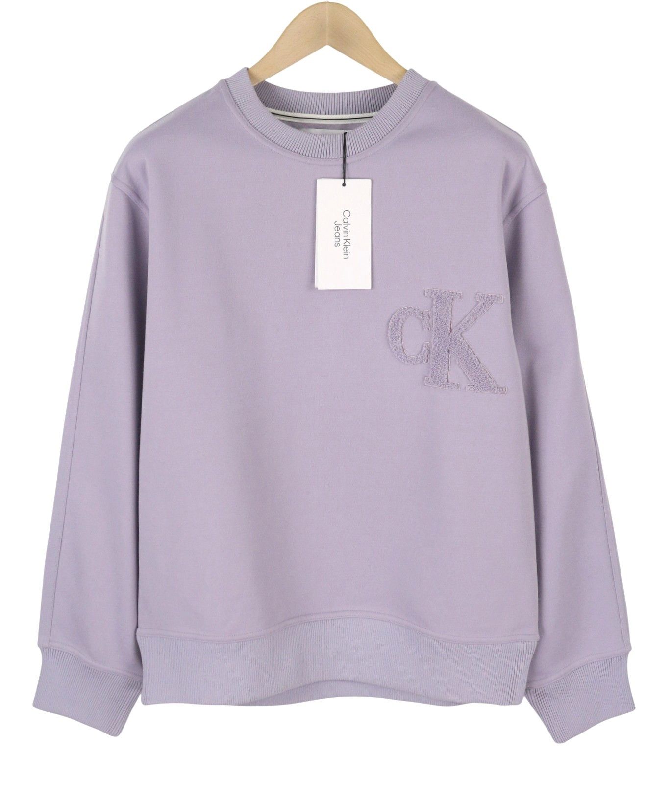 Calvin Klein M Lavender Purple Crew Neck Logo Sweatshirt 87438 Size US M / EU 48-50 / 2 - 1 Thumbnail