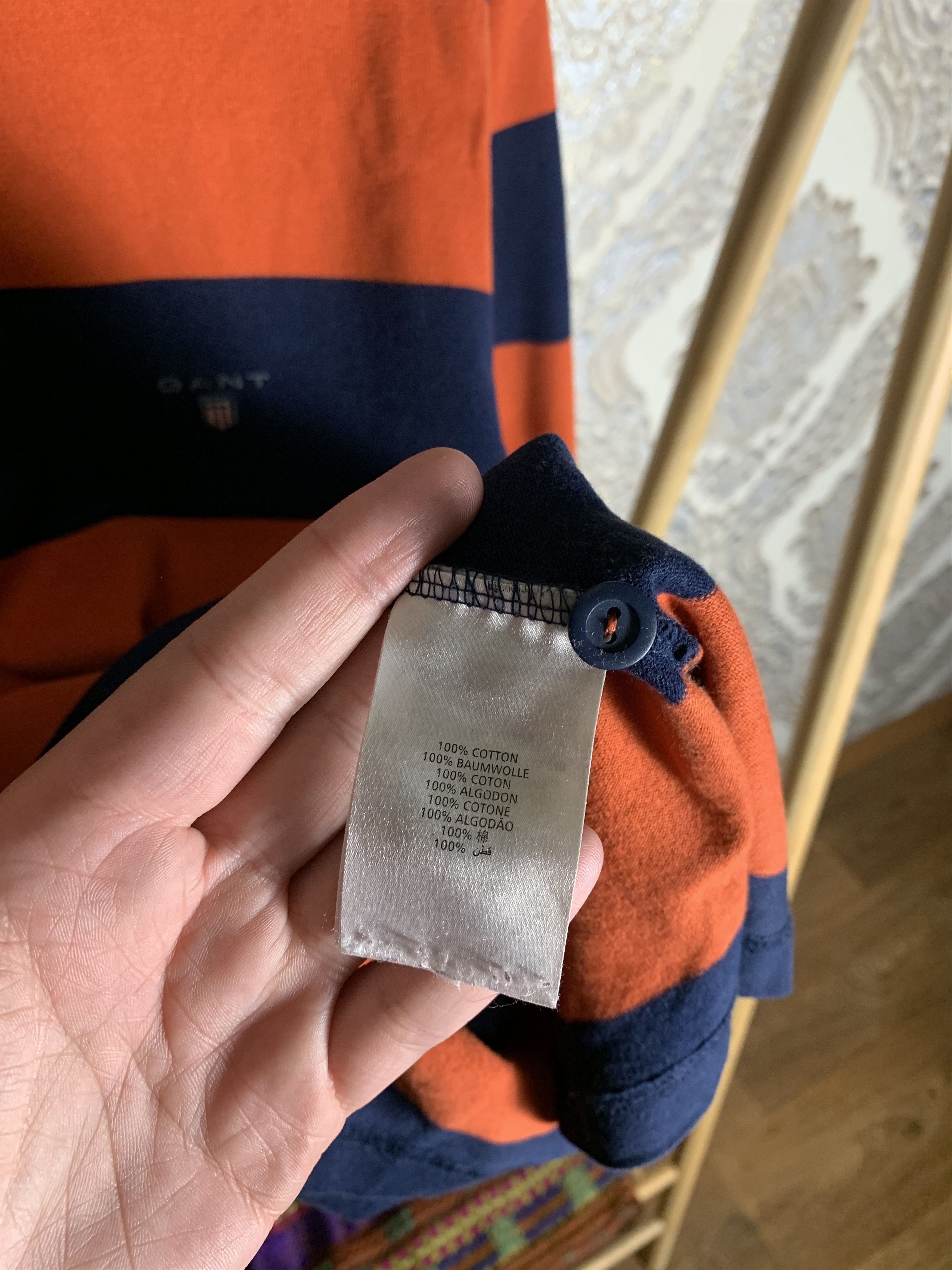 Gant VINTAGE GANT LONG SLEEVE POLO RUGBY DESIGNER RETRO Y2K 90s Size US L / EU 52-54 / 3 - 4 Thumbnail