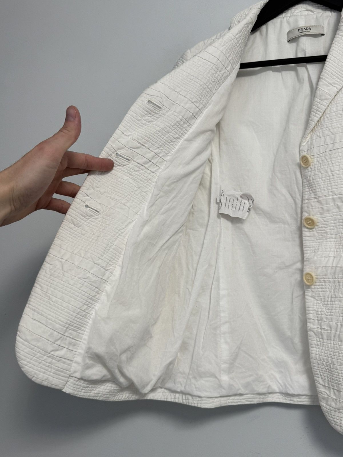 Prada Prada Women’s Jacket Blazer Luxury White Size M / US 6-8 / IT 42-44 - 11 Thumbnail