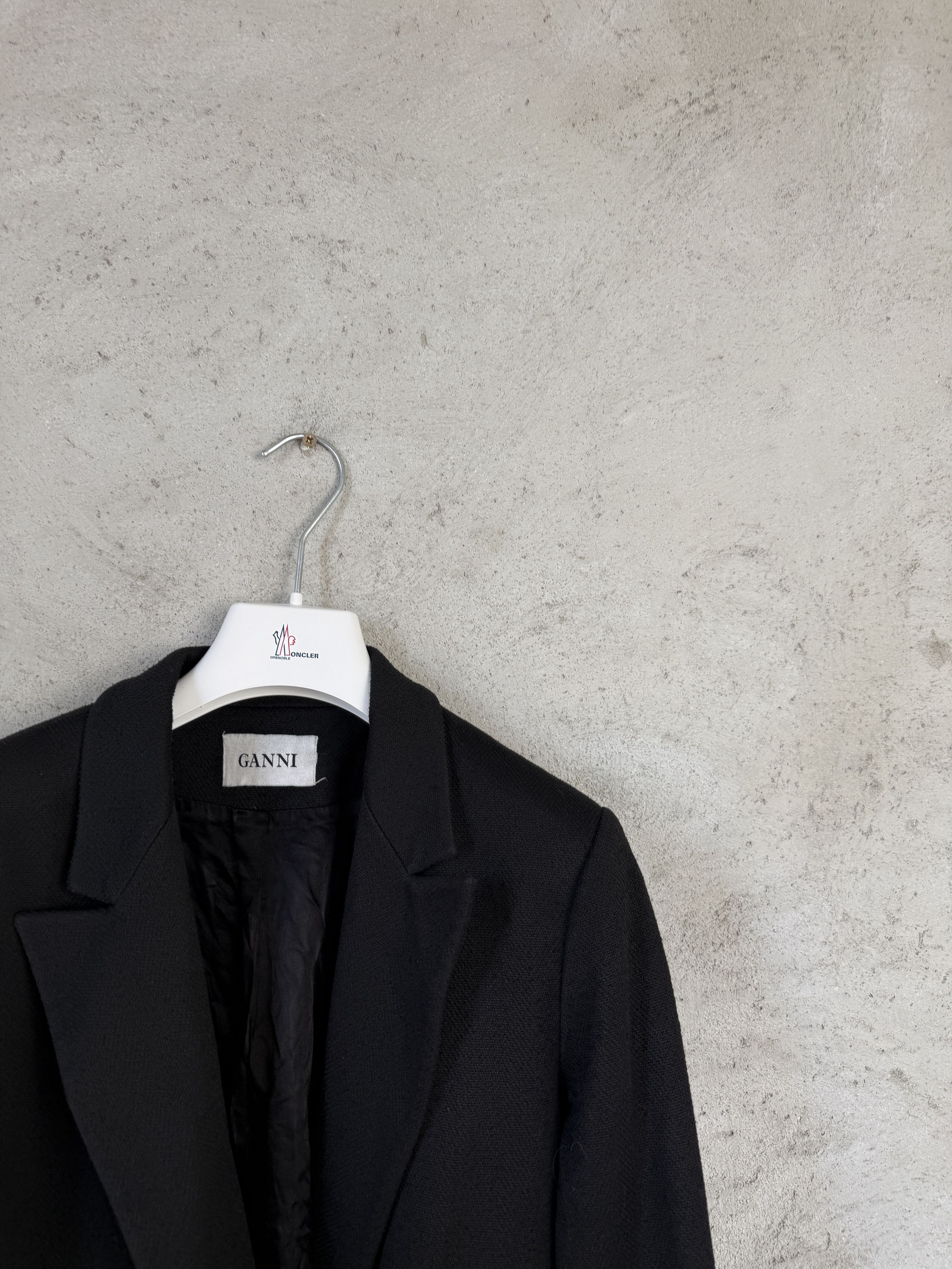 Ganni Ganni black double breasted blazer jacket casual formal Size S / US 4 / IT 40 - 2 Thumbnail