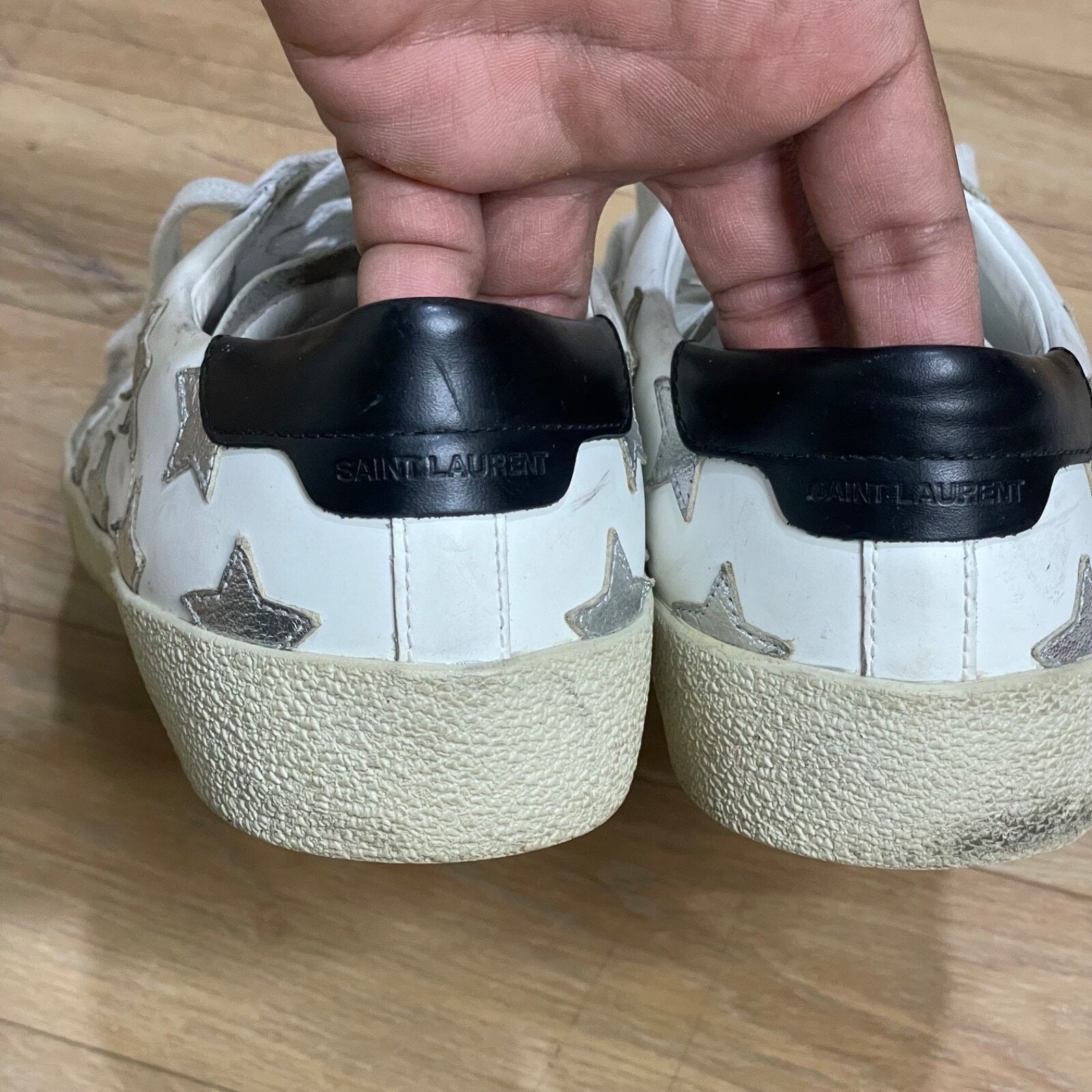 Yves Saint Laurent SAINT LAURENT Sneakers Star Court Classic Leather YSL Womens Size US 10 / IT 40 - 9 Thumbnail