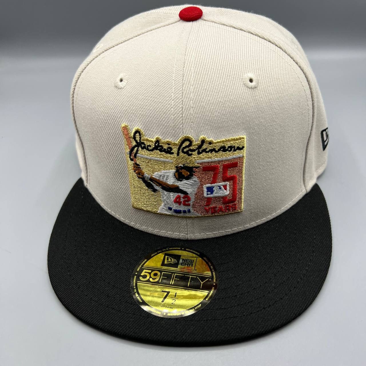 New Era Jackie Robinson #42 Dodgers Hat Men 7 1/2 MLB Fitted Cap Size ONE SIZE - 8 Thumbnail