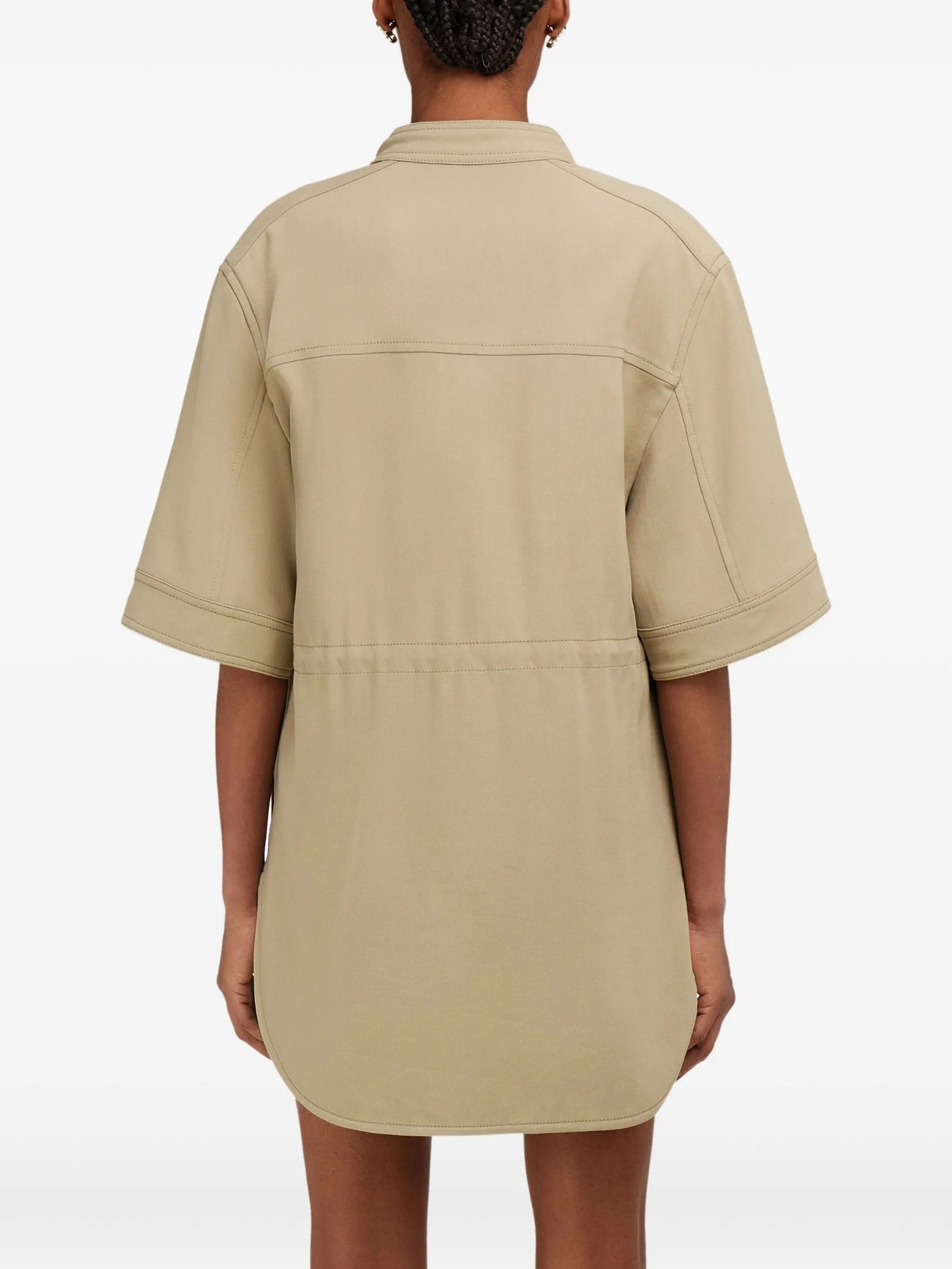 Salvatore Ferragamo o1s1rm0526 Short-sleeve Jacket in Beige Size S / US 4 / IT 40 - 4 Thumbnail