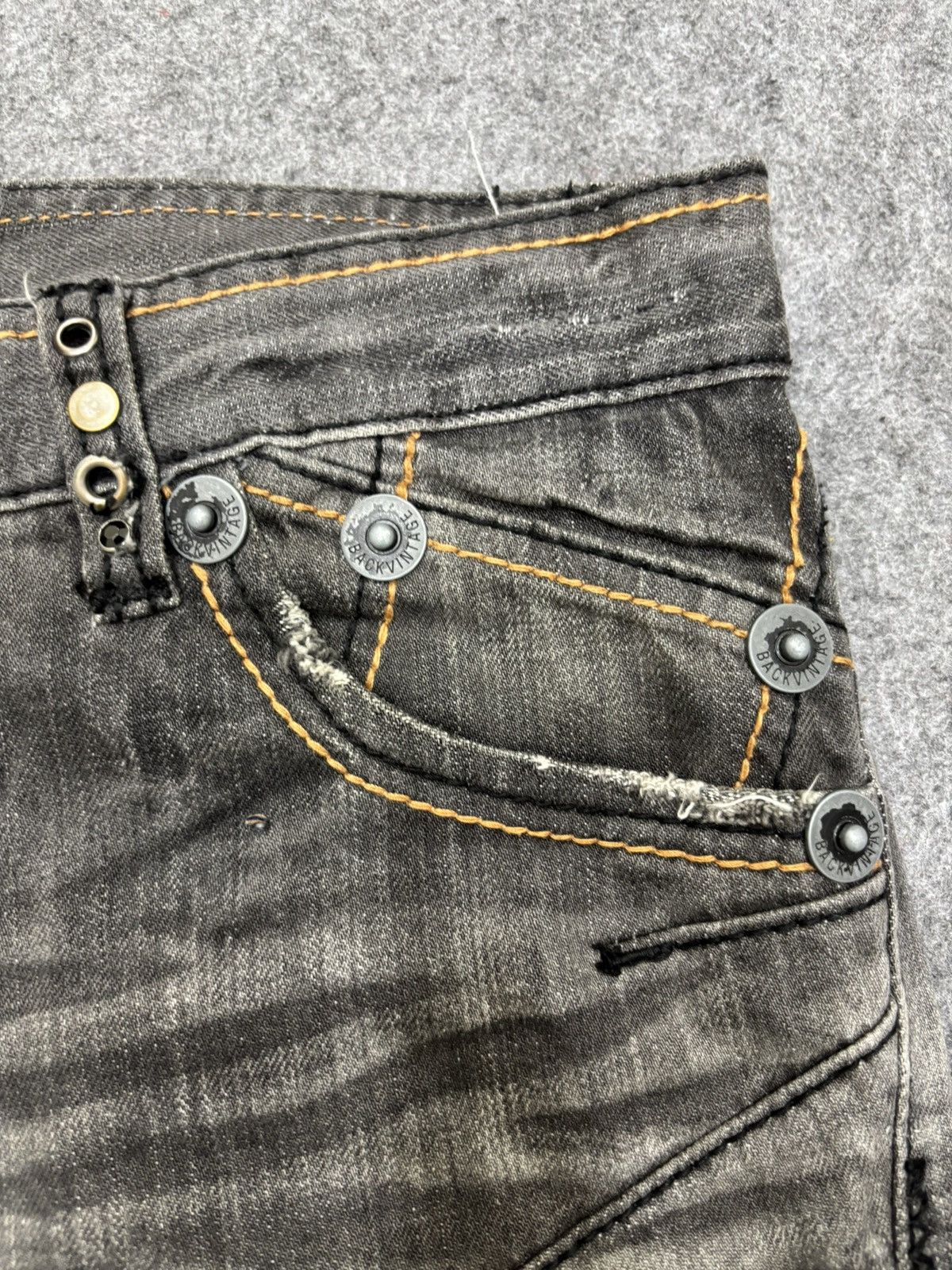 Japanese Brand 💥Twisted Leg💥Back Vtg Trim Co Sick Fades Mild Denim F668 Size US 34 / EU 50 - 12 Thumbnail