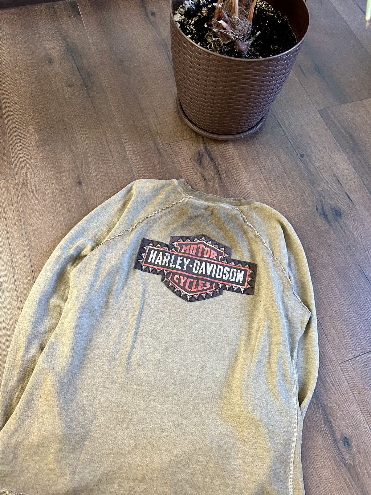 Harley Davidson Vintage Harley Davidson Back Spikes Sweatshirt Size US XL / EU 56 / 4 - 11 Thumbnail
