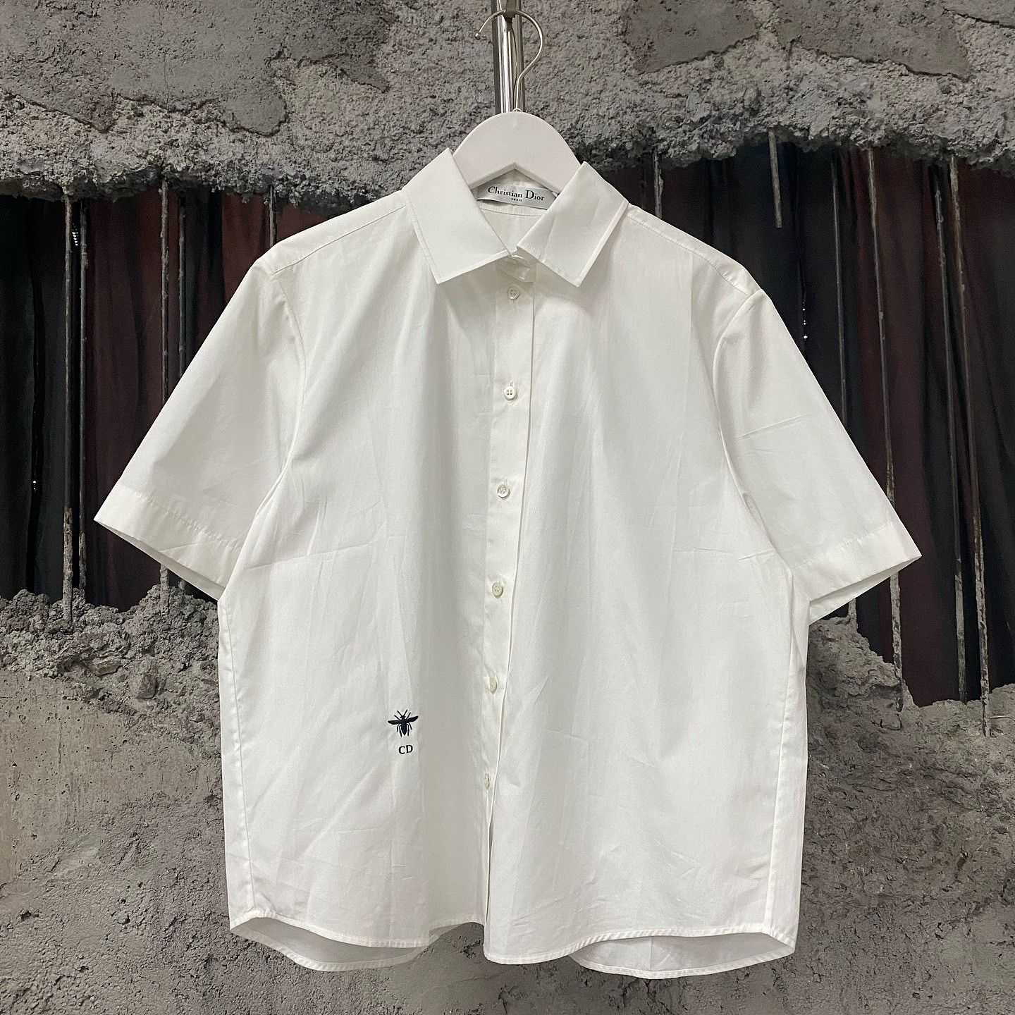 Dior Dior Bee Embroidery Button Up Shirt Size 38 Size S / US 4 / IT 40 - 1 Thumbnail