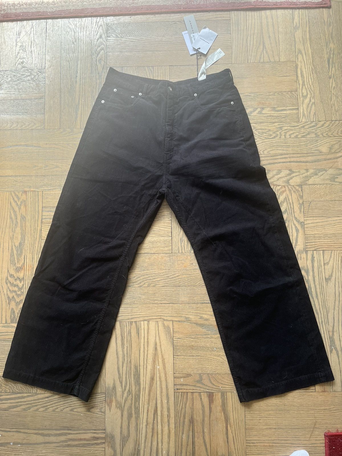 image of Rick Owens Drkshdw Black Geths Jeans, Men's (Size 36)