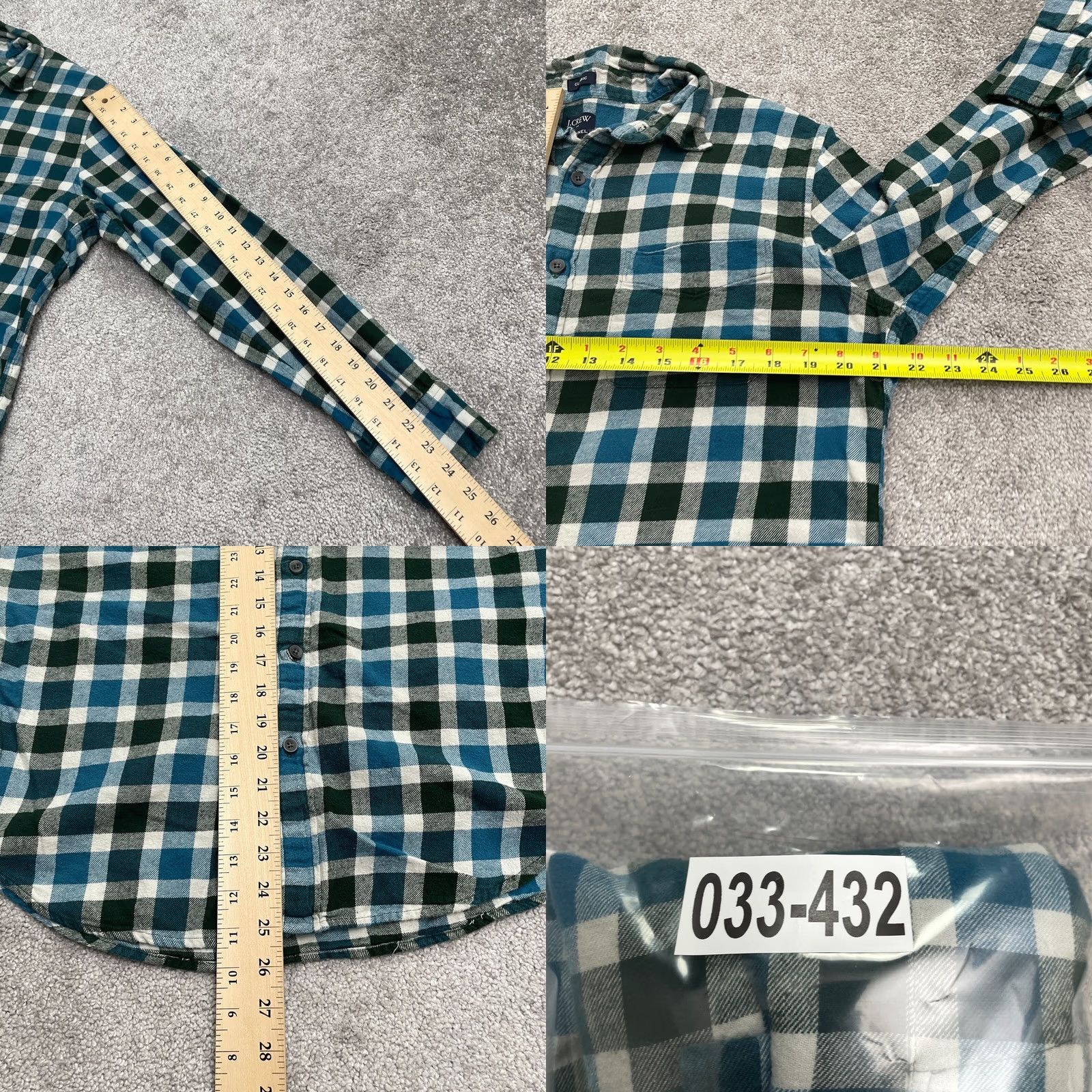 J.Crew J. Crew Classic Flannel Plaid Button Down Long Sleeve Shirt Mens Medium Multi Size US M / EU 48-50 / 2 - 8 Thumbnail