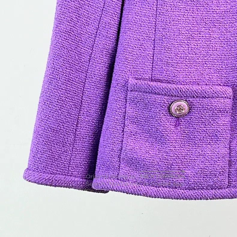 Chanel Chanel 20C purple four-pocket jacket Size XXS / US 00 / IT 34 - 4 Thumbnail