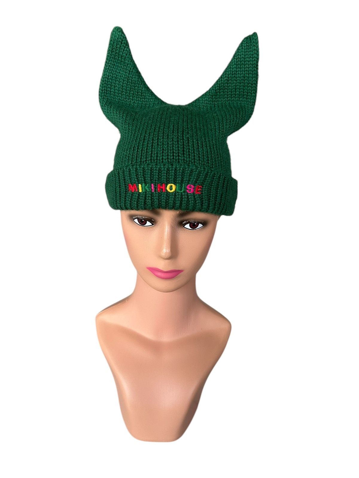 Japanese Brand × Kapital × Vintage Horn Devil Japanese Brand Knitt Beanie Hats Size ONE SIZE - 6 Thumbnail