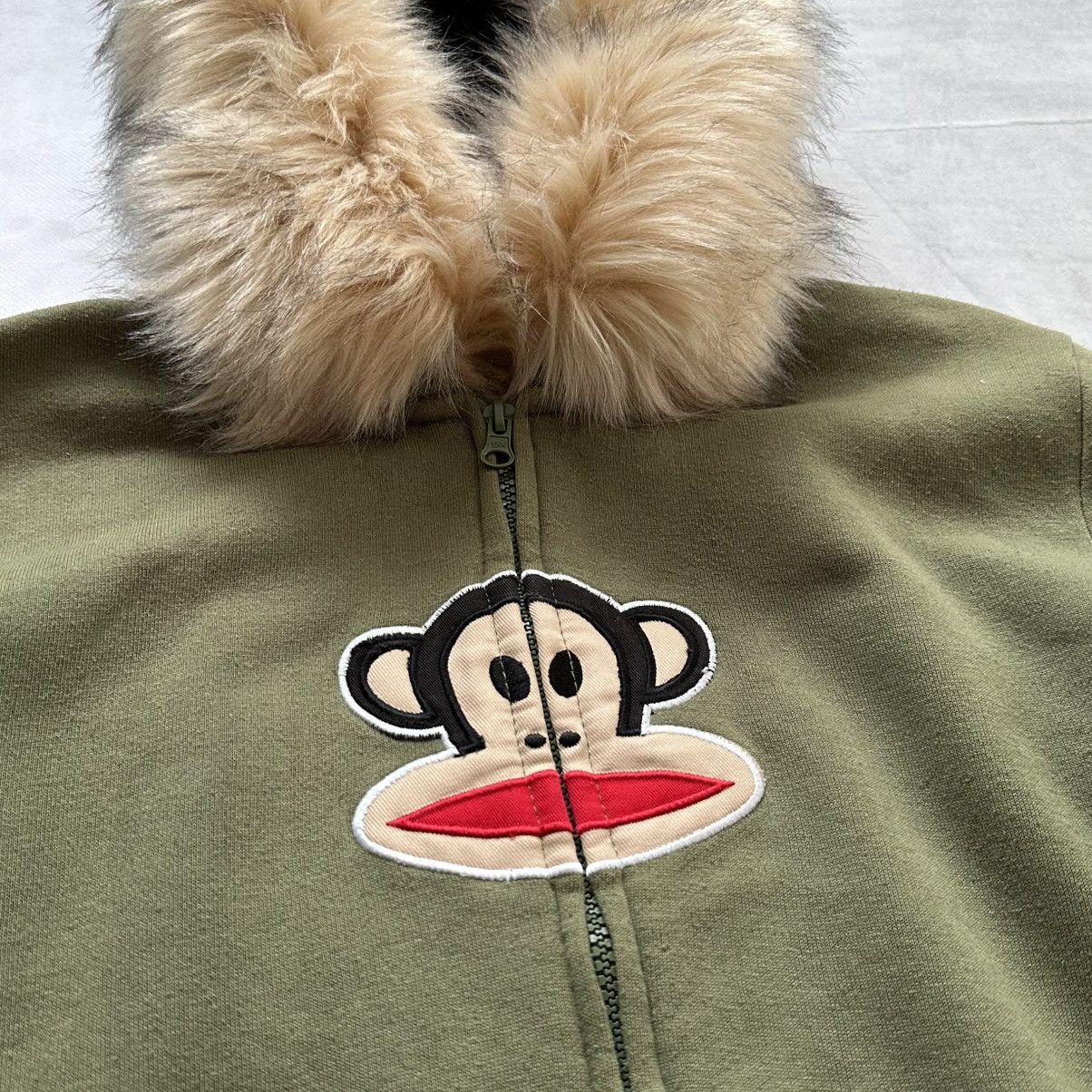 Y2K Paul Frank If Six Was Nine Vibe Fur Zip Hoodie Jacket