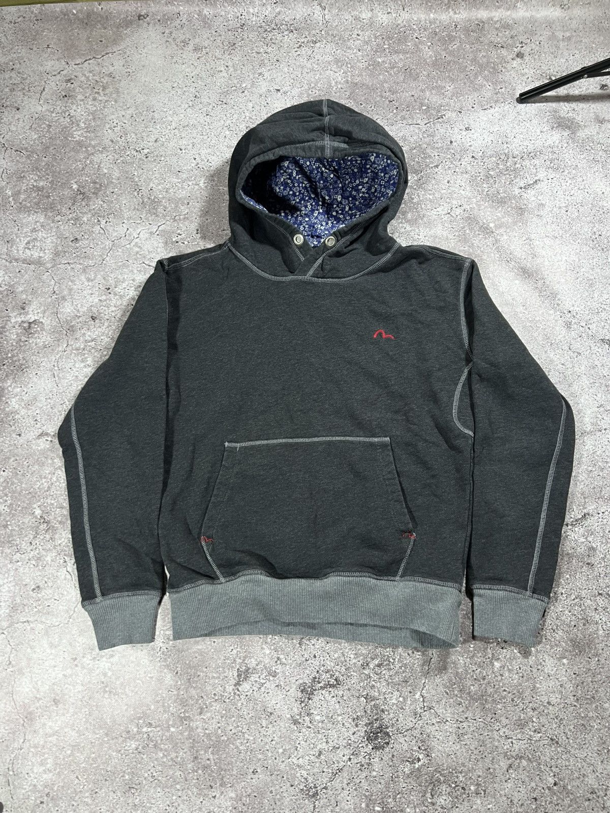 Evisu Vintage 2000s Y2K EVISU Hoodie Pullover Sweatshirt Size US M / EU 48-50 / 2 - 1 Thumbnail