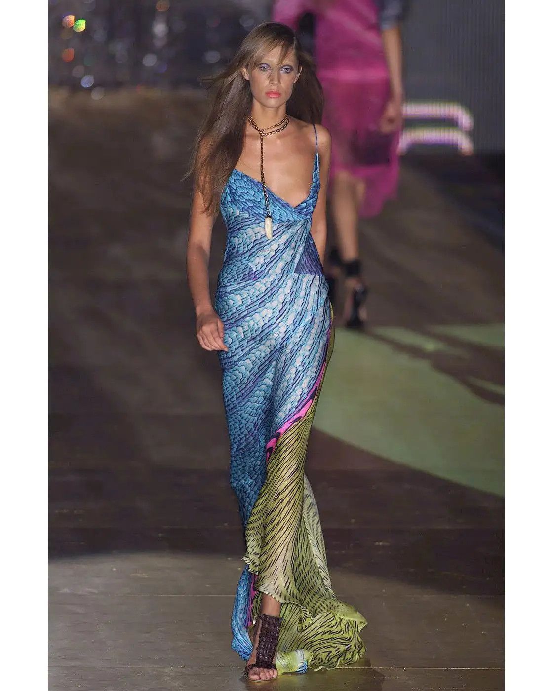 Roberto Cavalli Roberto Cavalli 2001 psychedelic print dress Size M / US 6-8 / IT 42-44 - 2 Thumbnail
