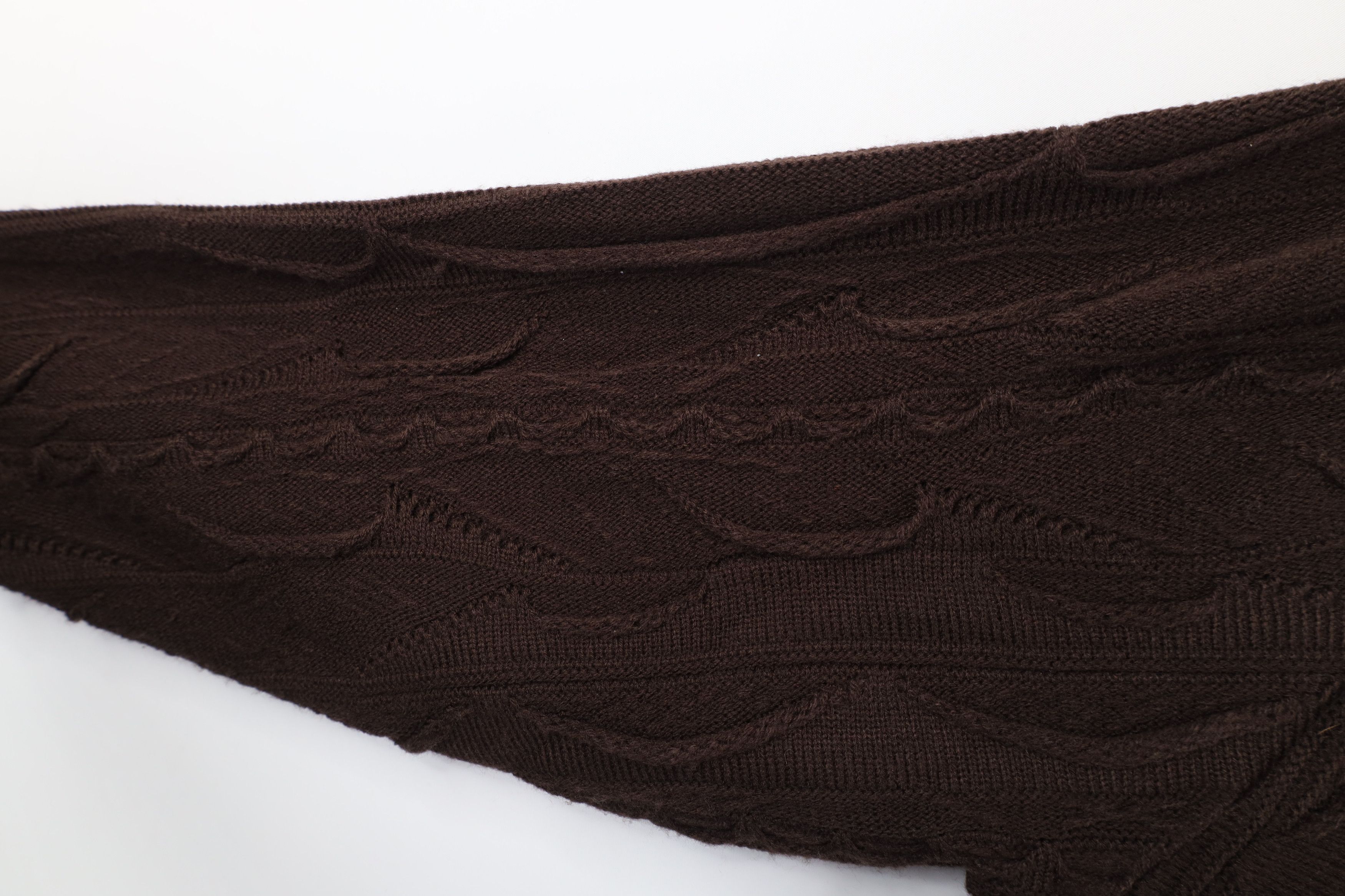 Vintage Vintage 90s Y2K Coogi Style Textured Knit Sweater Brown Size US L / EU 52-54 / 3 - 7 Thumbnail