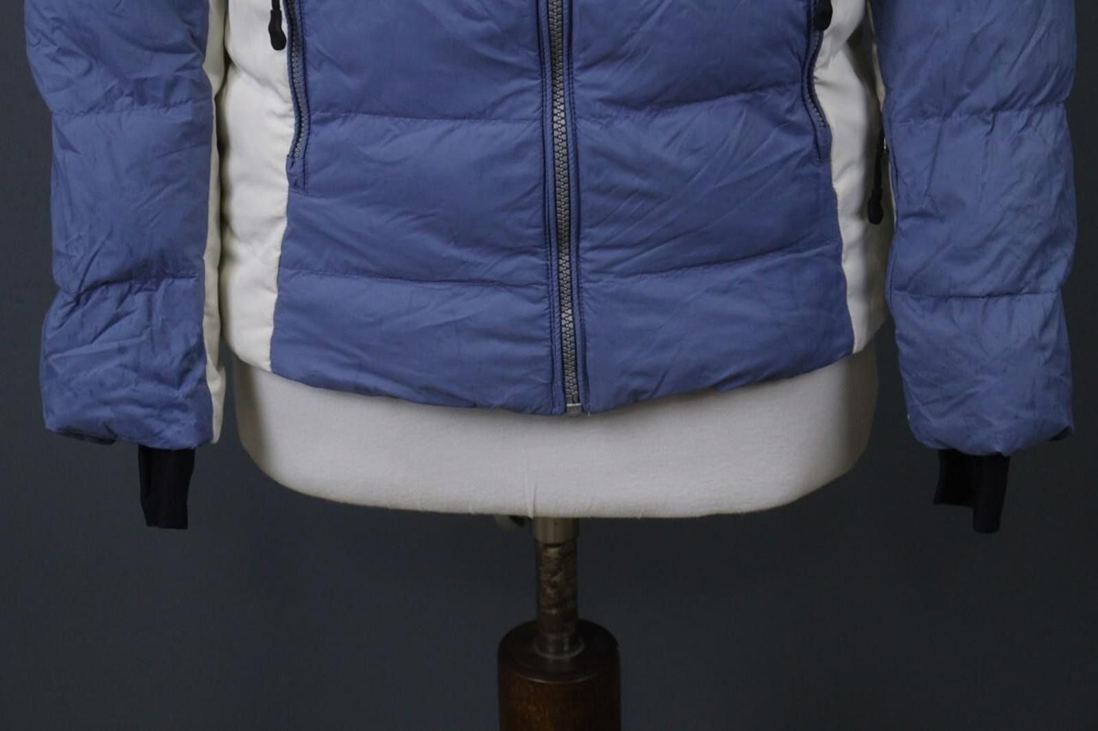 Napapijri Napapijri Blue White Hooded Drawcord Puffer Jacket Size XS Size XS / US 0-2 / IT 36-38 - 3 Thumbnail