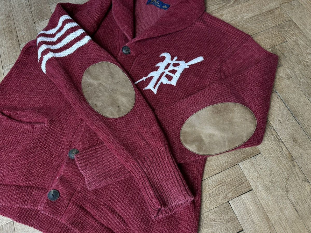 Polo Ralph Lauren Polo Ralph Lauren P Varsity Elbow Patch Cardigan L Size US L / EU 52-54 / 3 - 7 Thumbnail