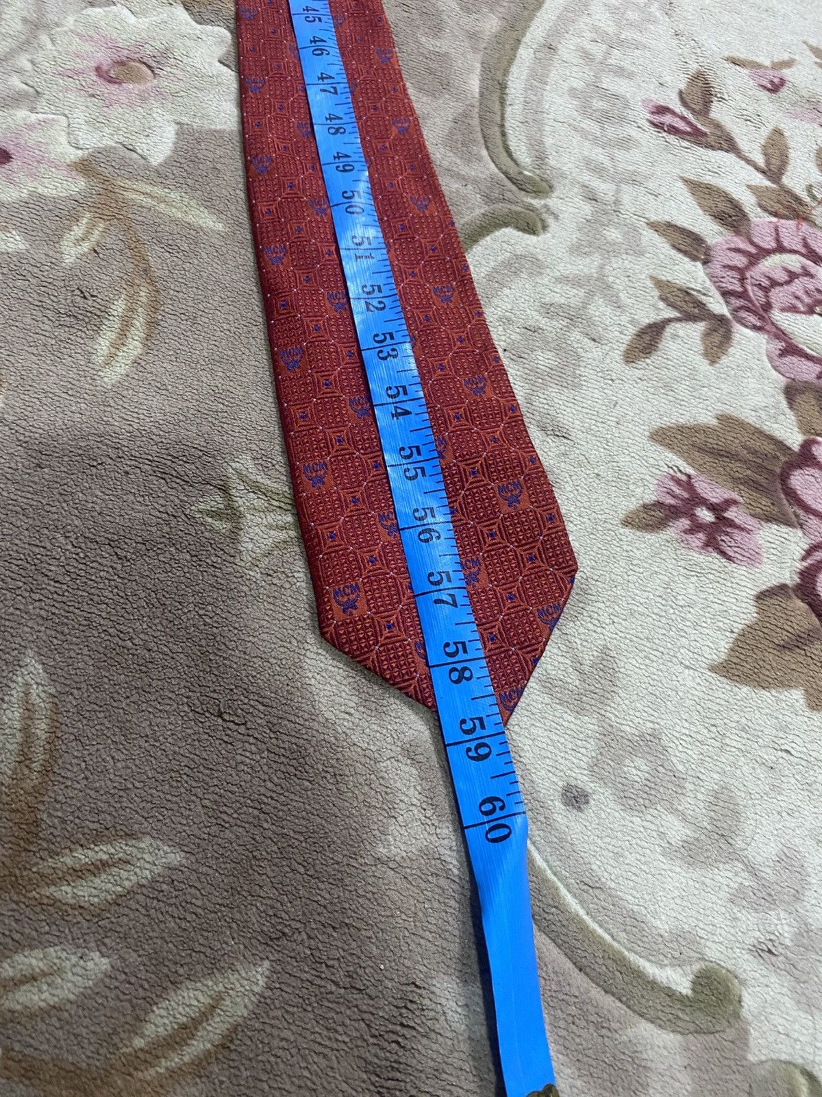Designer × MCM × Other MCM Classic Silk Tie red Printed Geometric Red Links Size ONE SIZE - 11 Thumbnail