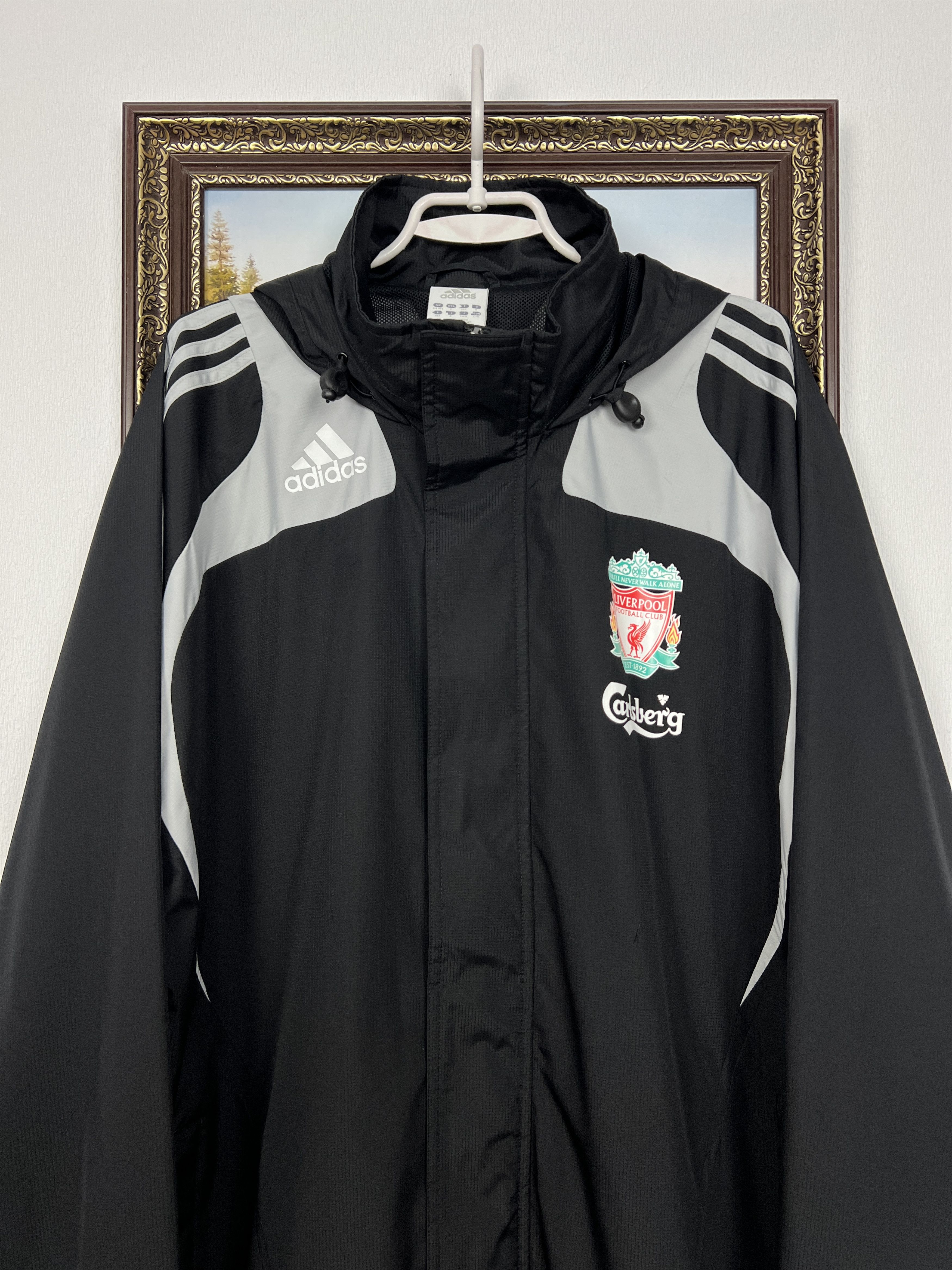 Adidas Vintage Adidas Liverpool Football Jacket Soccer Windbreaker Size US XL / EU 56 / 4 - 2 Thumbnail