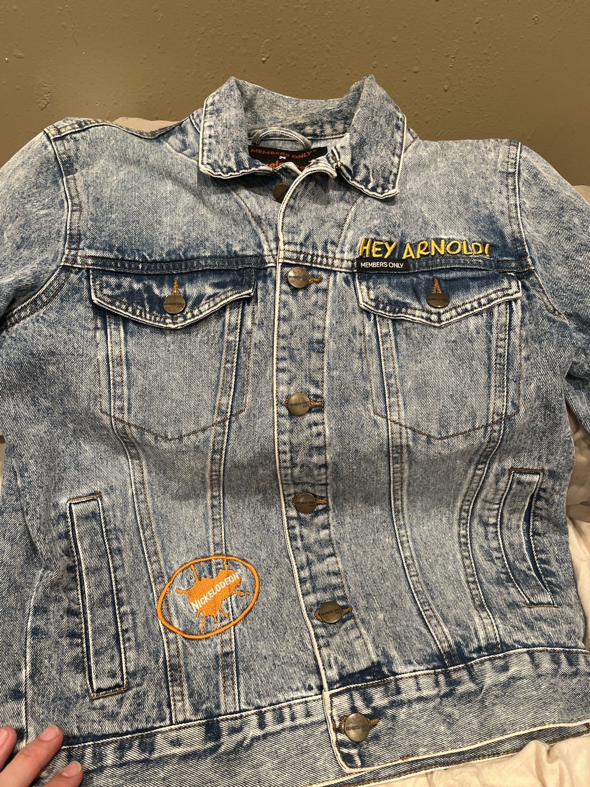 Members Only × Nicole Club Nickelodeon X members only denim jacket “Hey Arnold” Size US S / EU 44-46 / 1 - 5 Thumbnail