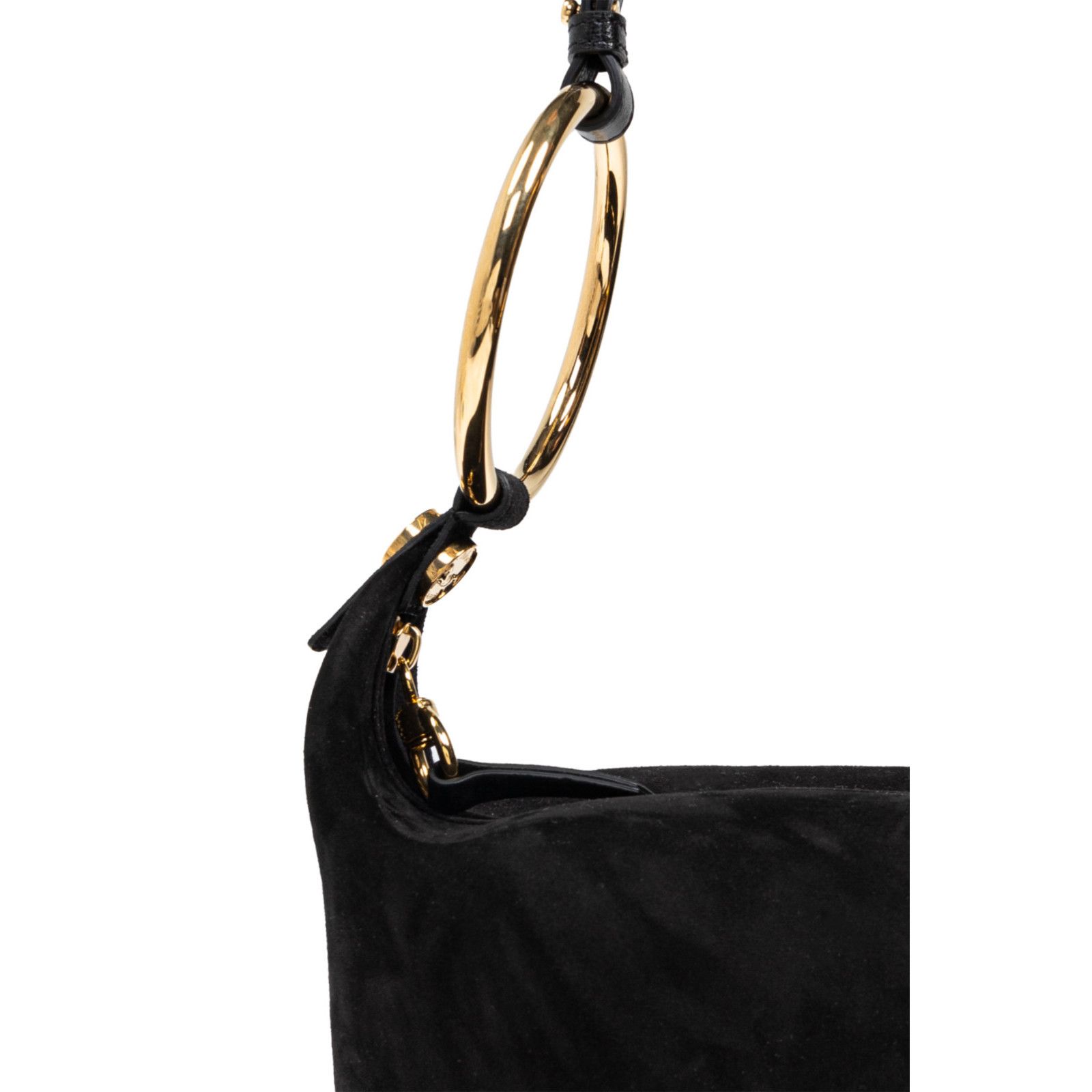 Chloe Chloe Small Bracelet Black Suede Shoulder Bag New & Authenti Size ONE SIZE - 5 Thumbnail