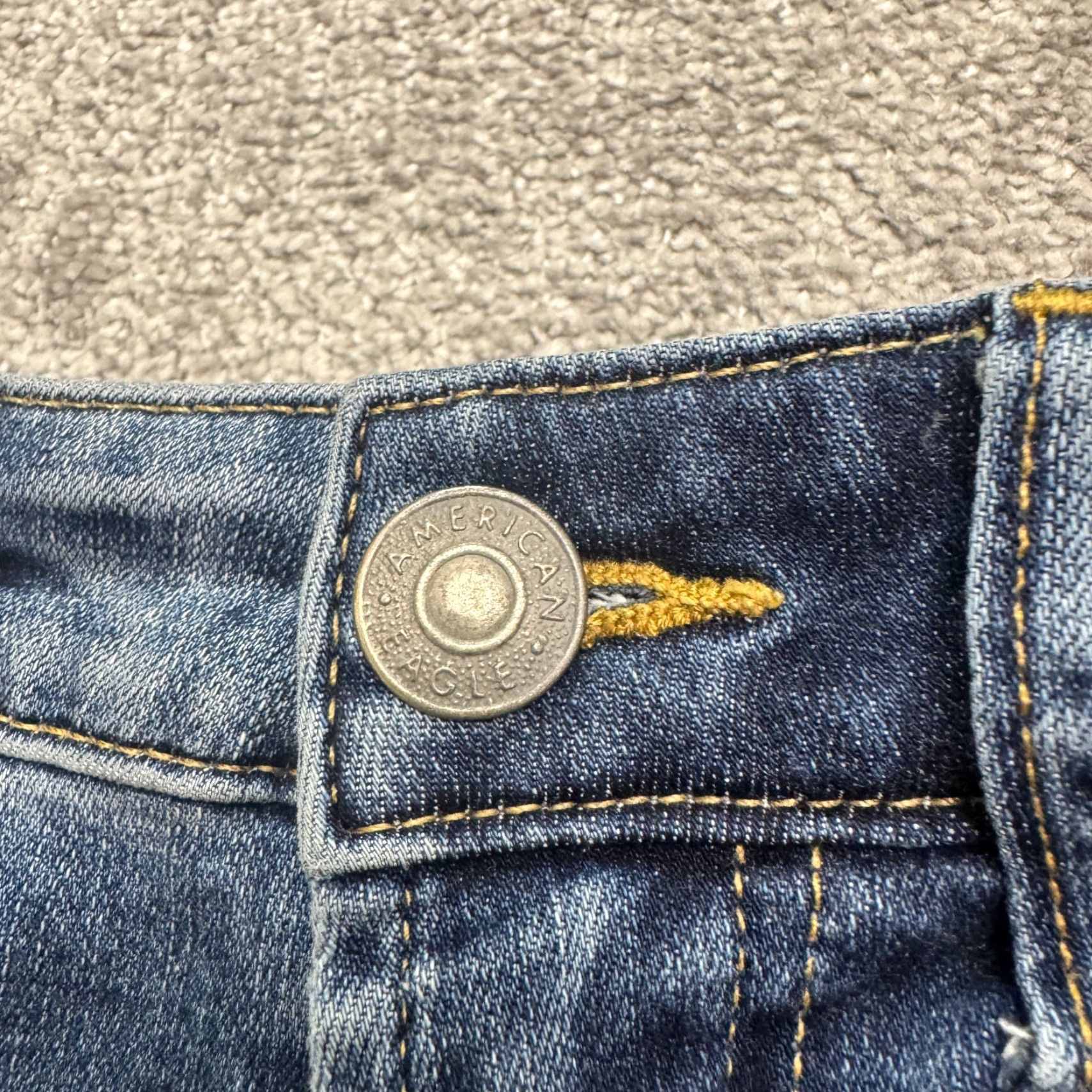 American Eagle Outfitters American Eagle Outfitters Skinny Jeans Men's 29x32 Blue Denim 5-Pocket Mid Rise Size US 29 - 3 Thumbnail