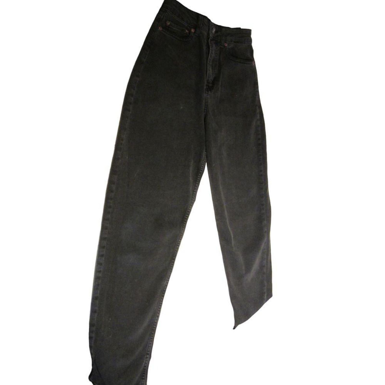Divided Y2K Minimalist Grunge Black Straight Leg Jeans H&M Divided 2 Size 26" / US 2 / IT 38 - 2 Thumbnail