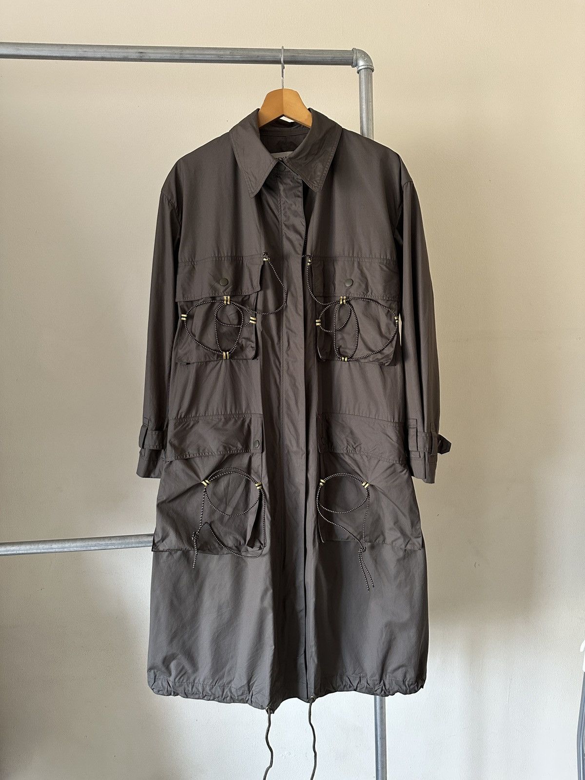 Issey Miyake SS2004 Issey Miyake Bungee Cord Raincoat Jacket Size US L / EU 52-54 / 3 - 2 Thumbnail