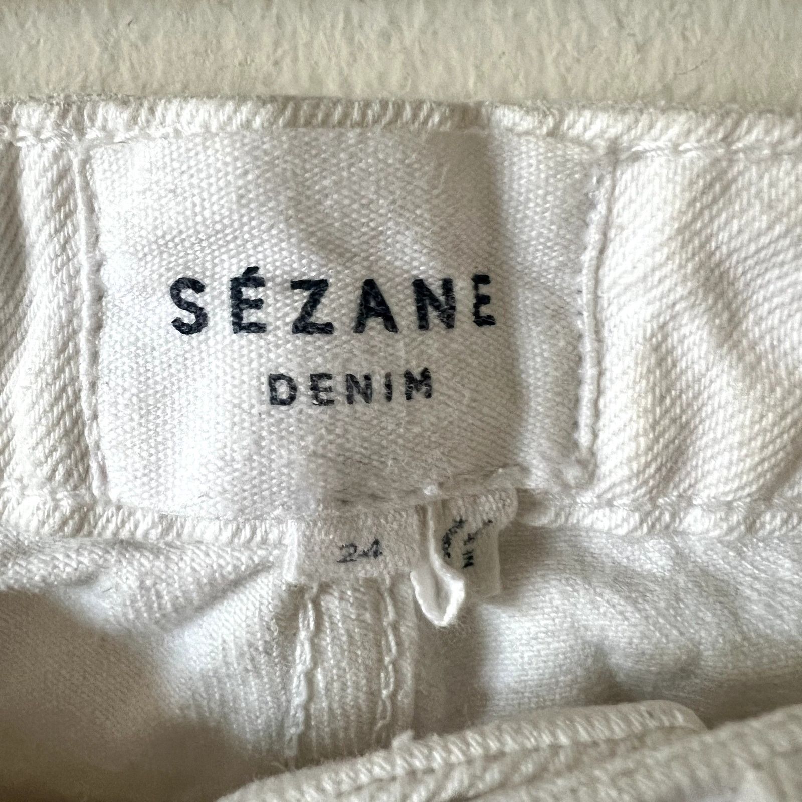 Sezane Sezane crop white jeans size 24 Size 24" / US 00 / IT 34 - 4 Thumbnail