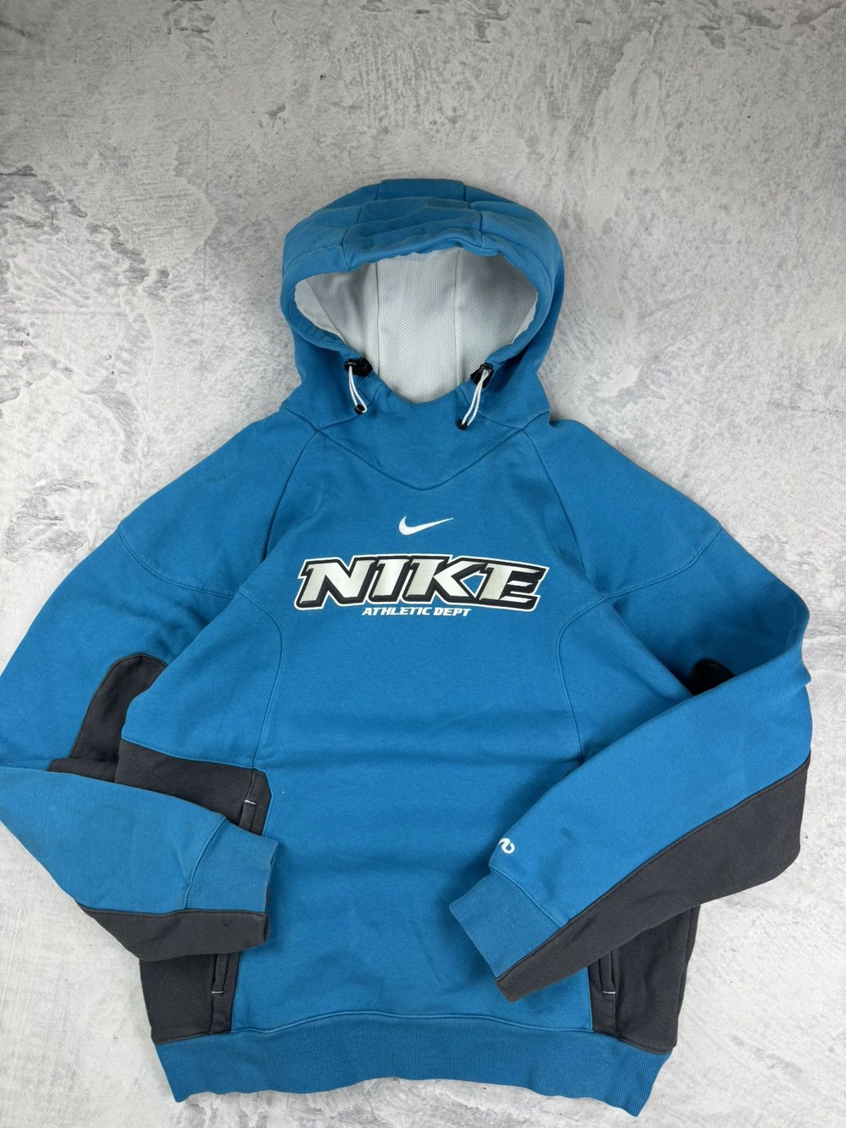 Nike × Vintage NIKE VINTAGE CENTER LOGO OVERSIZE BOXY HOODIE Size US M / EU 48-50 / 2 - 4 Thumbnail
