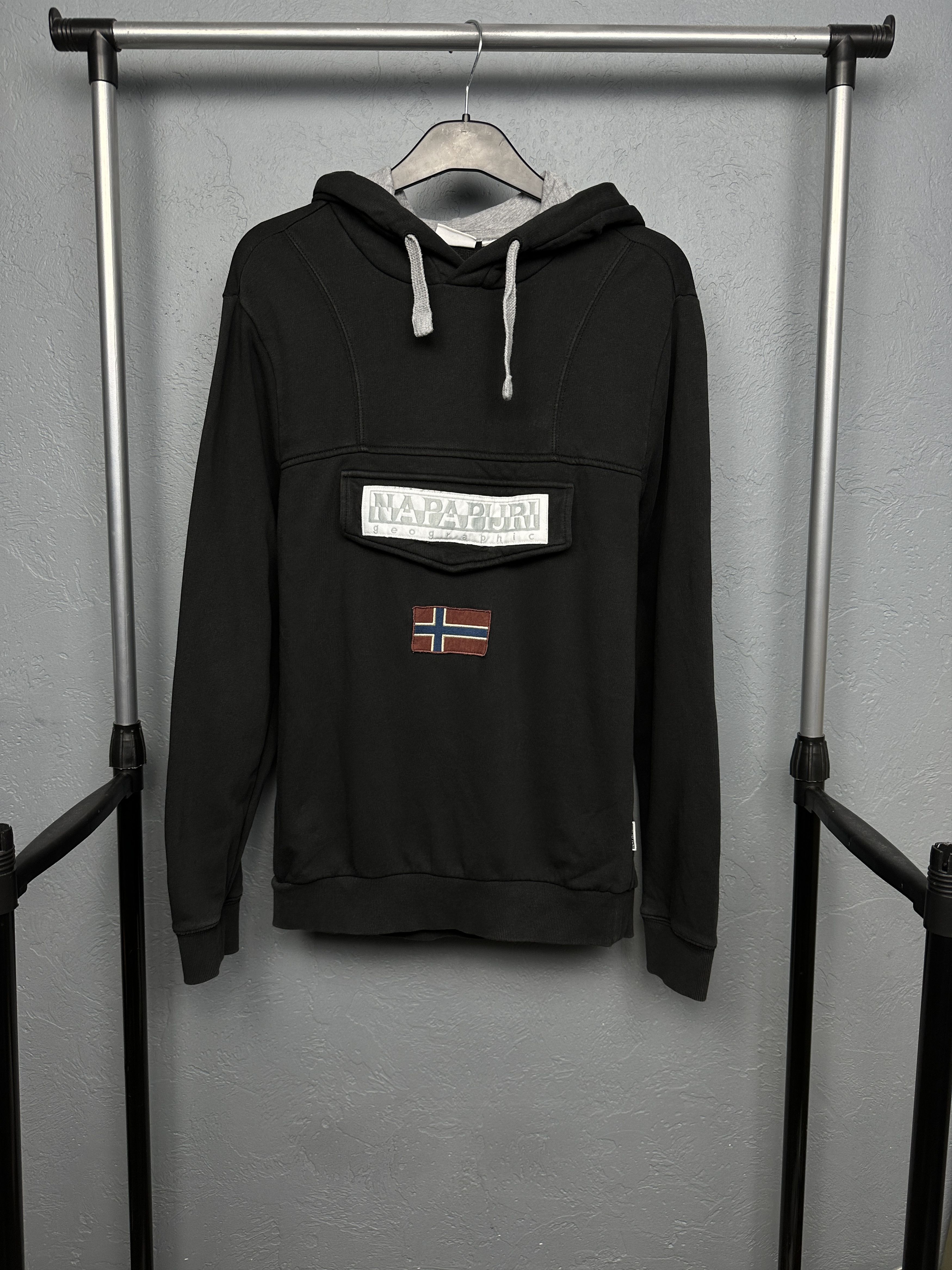 Napapijri Napapijri Mens Big Logo Hoodie Size US XS / EU 42 / 0 - 1 Thumbnail