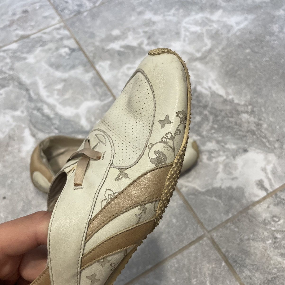 Reebok 90s reebok slip on sandals Tabi Ballet Flats like puma speed Size US 10 / IT 40 - 4 Thumbnail