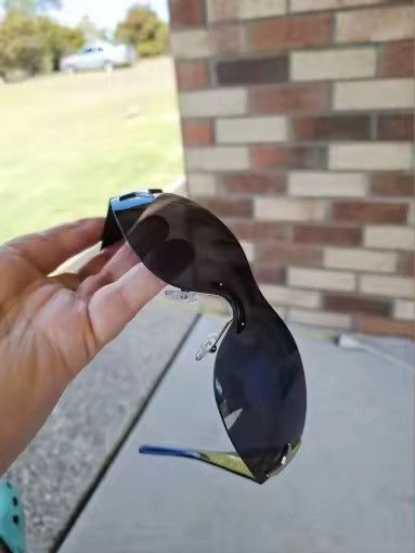 Japanese Brand Y2K Cyberpunk Star Shield Sunglasses - Rimless Size ONE SIZE - 4 Thumbnail