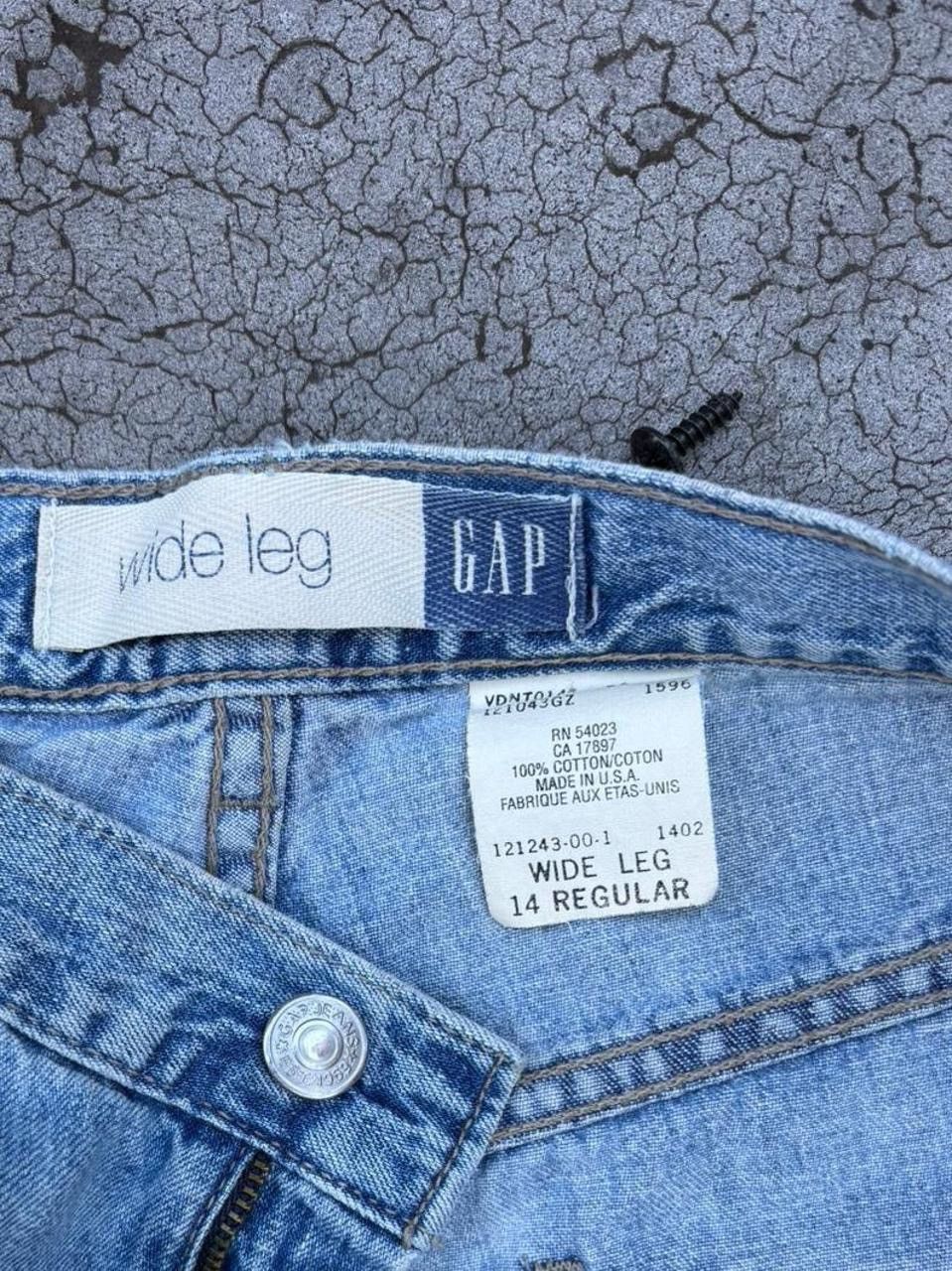 Gap Vintage 90s Gap Wide Leg Blue Jeans Size US 32 / EU 48 - 3 Thumbnail