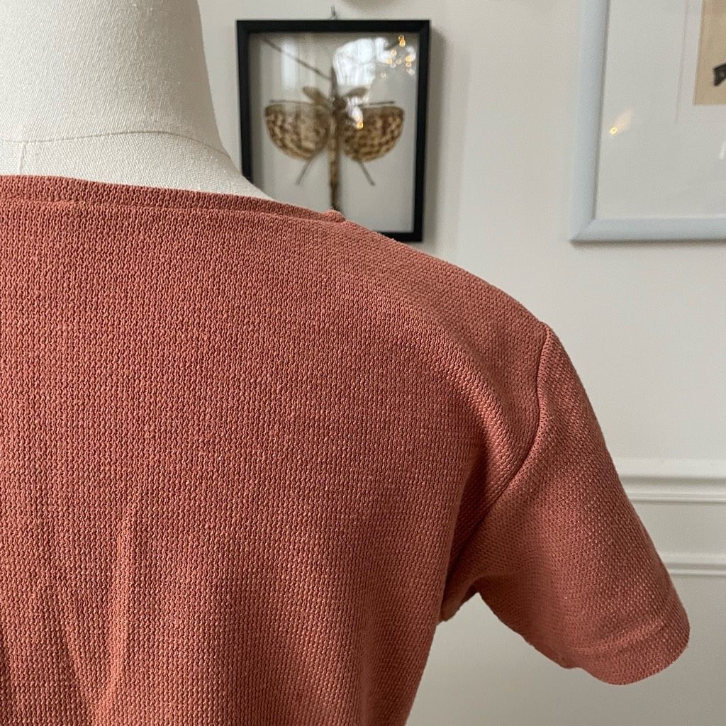Vintage Vintage 90s MJ Carroll Terracotta Short Sleeve Button Front Shirt S Size S / US 4 / IT 40 - 3 Thumbnail