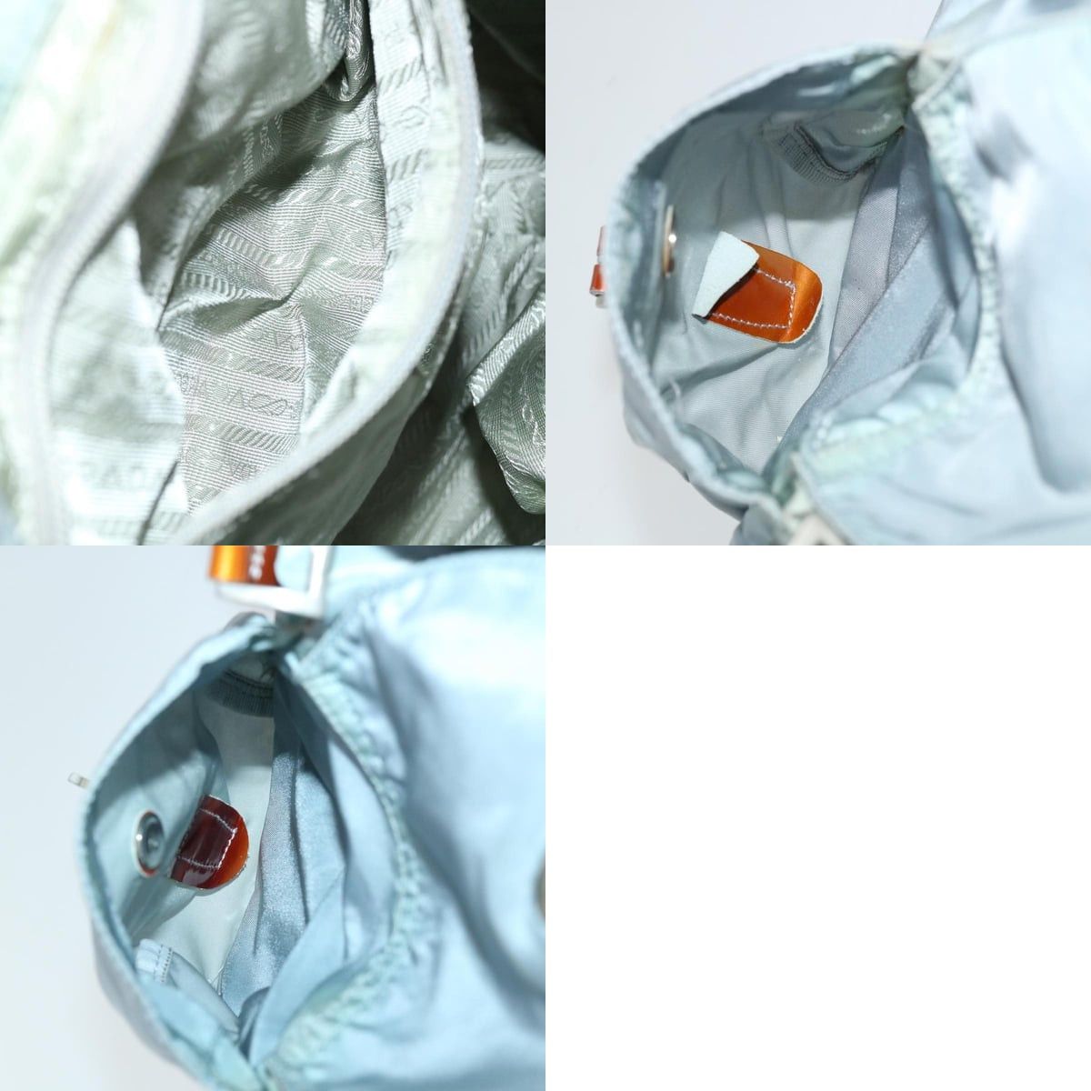 Prada PRADA Backpack Nylon Light Blue Size ONE SIZE - 13 Thumbnail