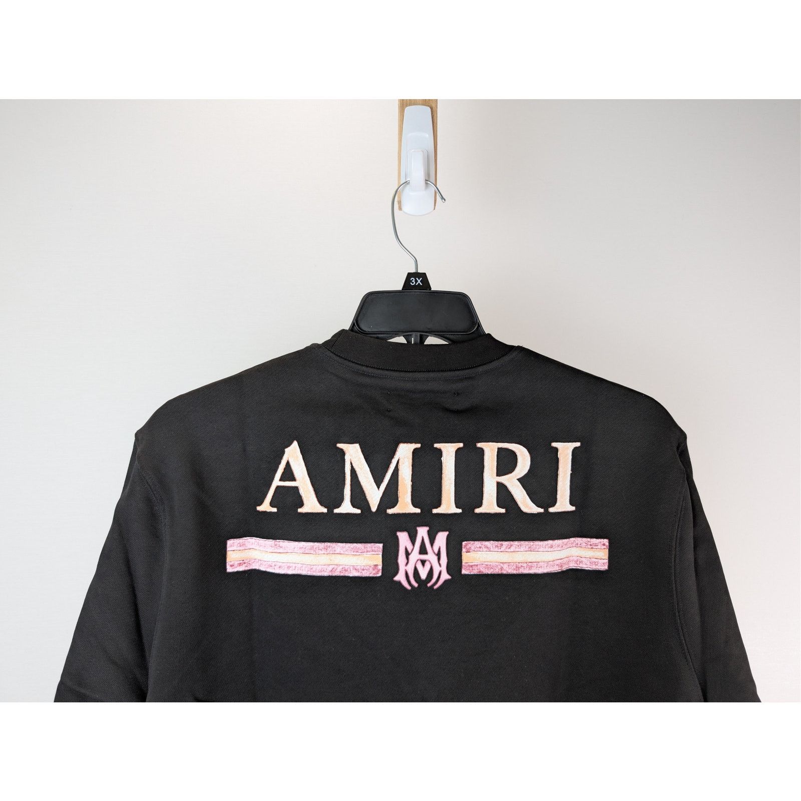 Amiri o1rshd1 MA Watercolor Bar Crewneck Sweatshirt in Black M Size US M / EU 48-50 / 2 - 11 Thumbnail