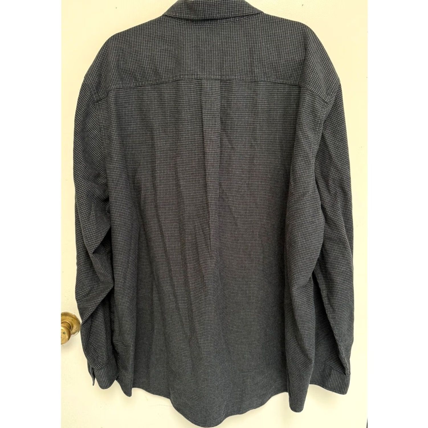 Vintage VINTAGE L.L. Bean Houndstooth Button Down Flannel Shirt XXL Men Regular Long Sleeve Gray 90s Traditional Fit Size US XXL / EU 58 / 5 - 2 Thumbnail