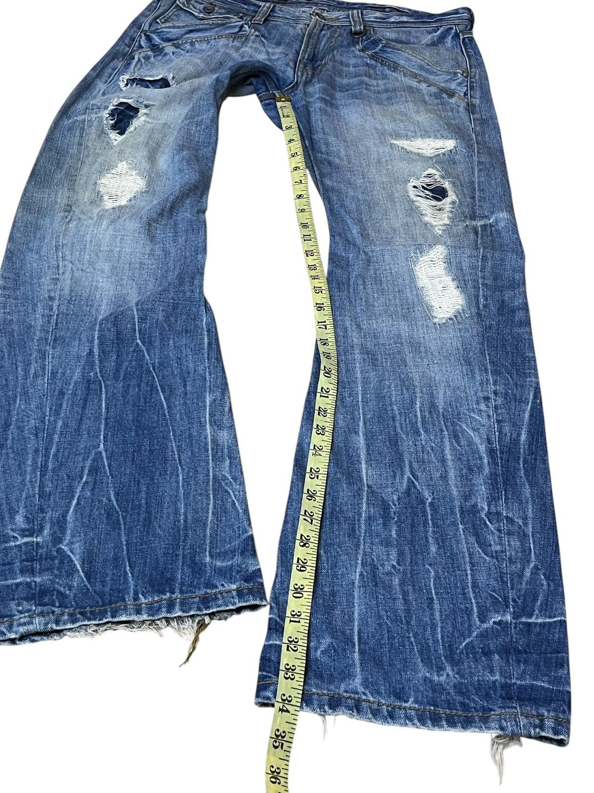 Nicole Club SICK🔥NICOLE CLUB FOR MEN DISTRESSED FLARED JEANS Size US 34 / EU 50 - 15 Thumbnail